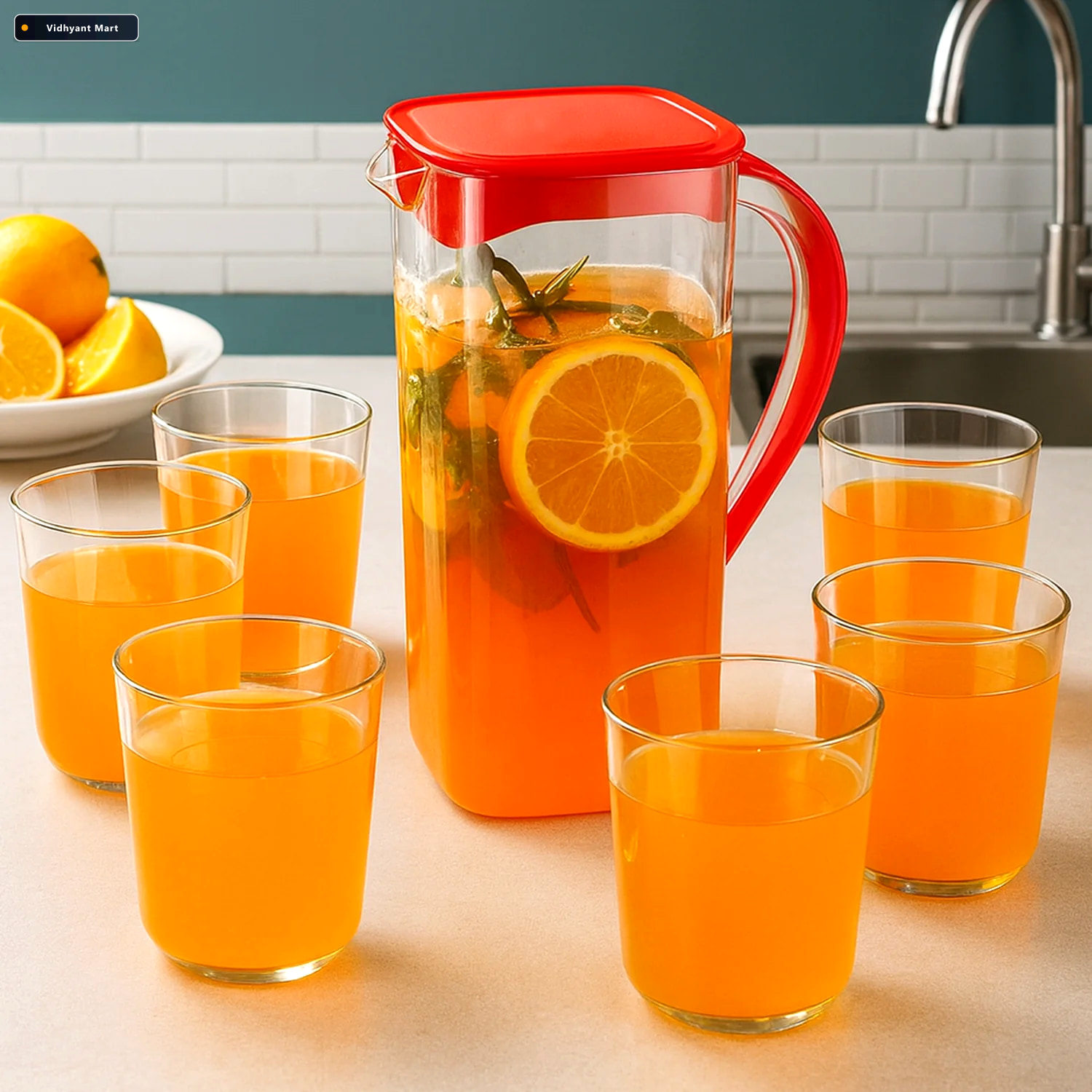 Vidhyant Mart Plastic Juice Jug 1500ml Durable Leakproof Ergonom 2