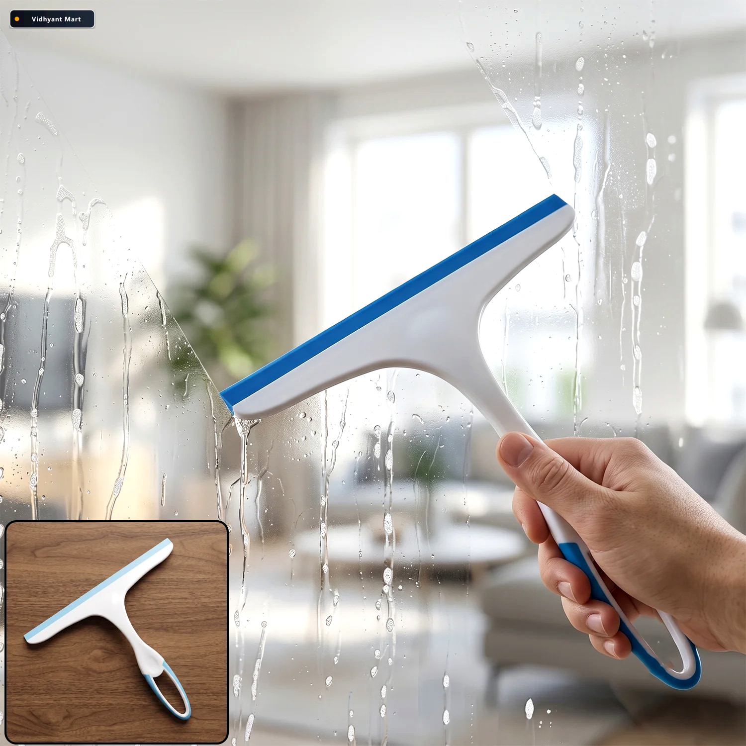 Vidhyant Mart Plastic Kitchen And Shower Squeegee Wiper For Glas 1