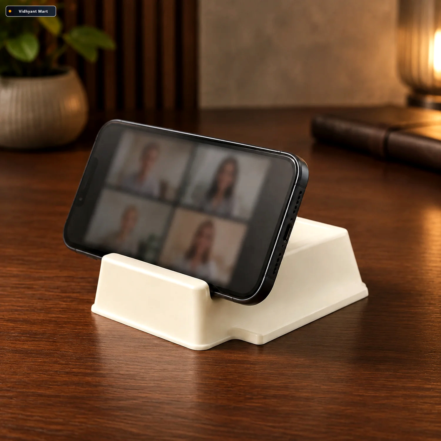 Vidhyant Mart Plastic Mobile Phone Stand Wall Mounted Organizer 2