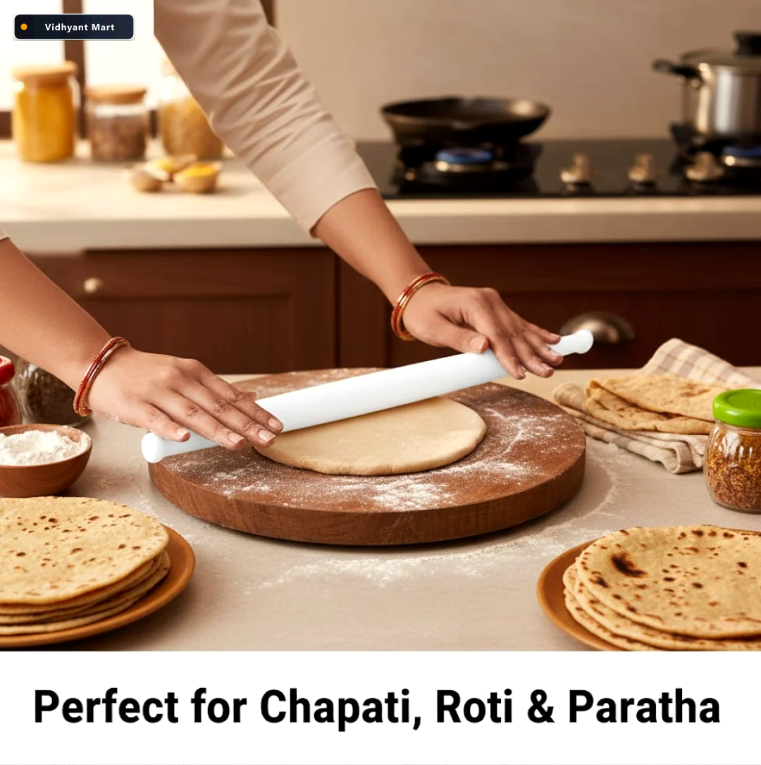 Vidhyant Mart Plastic Rolling Pin Smooth Chapati Making Chefarmo 2