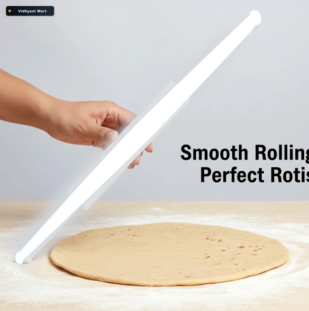 Vidhyant Mart Plastic Rolling Pin Smooth Chapati Making Chefarmo 3