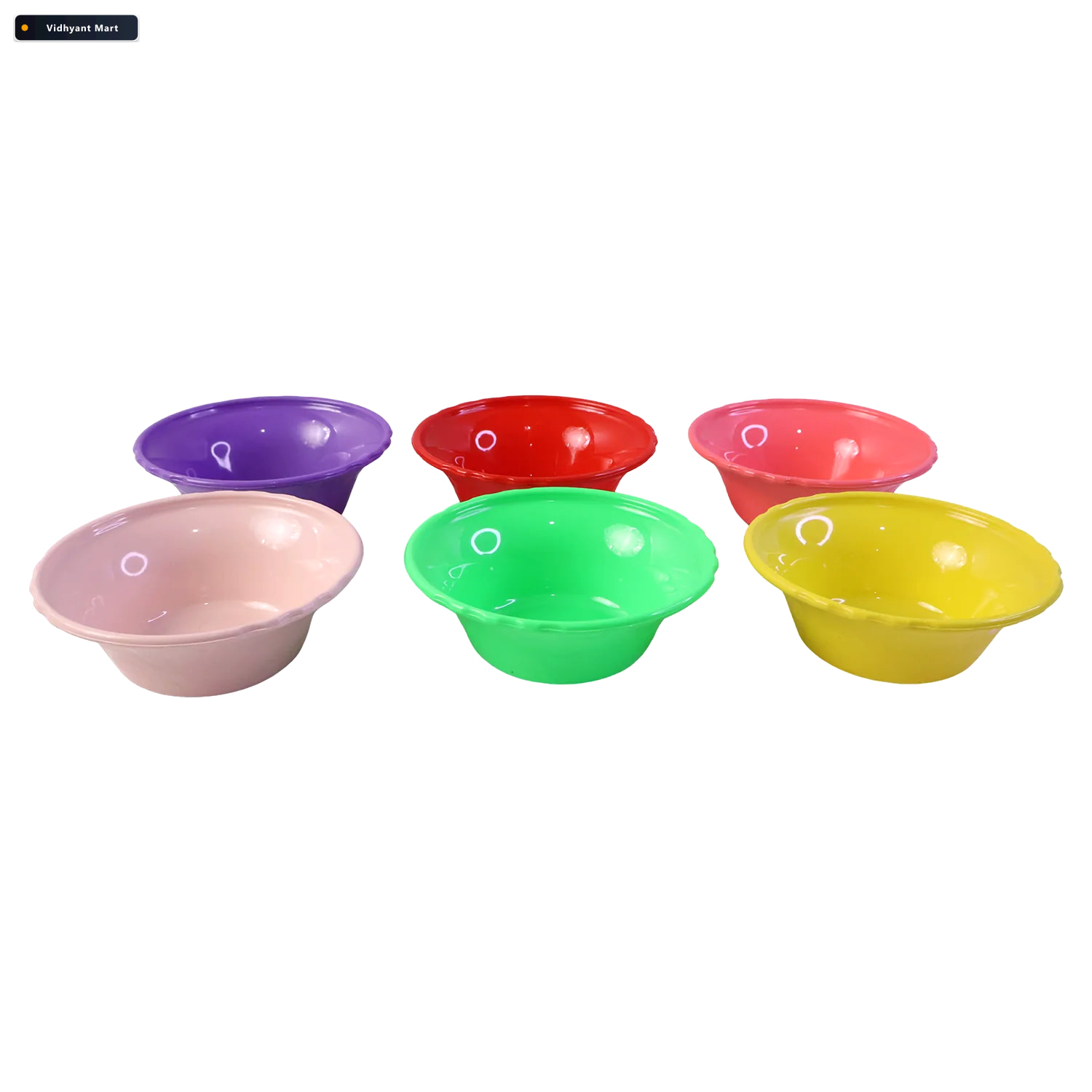 Vidhyant Mart Plastic Serving Bowl Set Bright Durable Unbreakabl 4