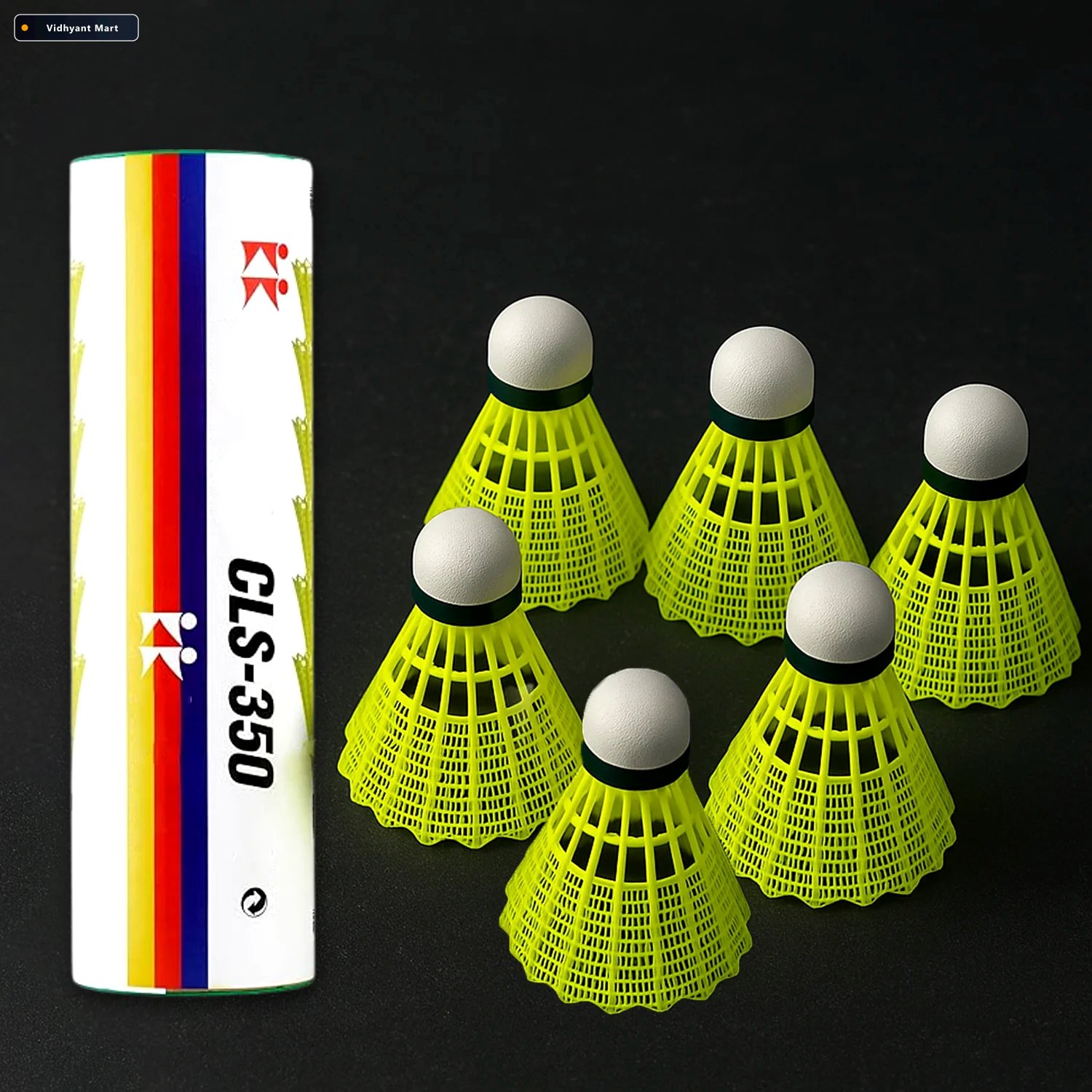 Vidhyant Mart Plastic Shuttlecock Durable Consistent Flight 6 Pc 1