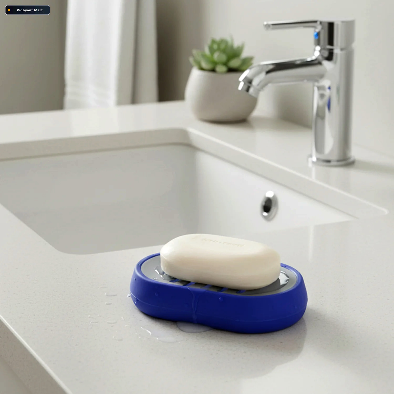 Vidhyant Mart Plastic Soap Holder Tray Keeps Soap Dry And Organi 2