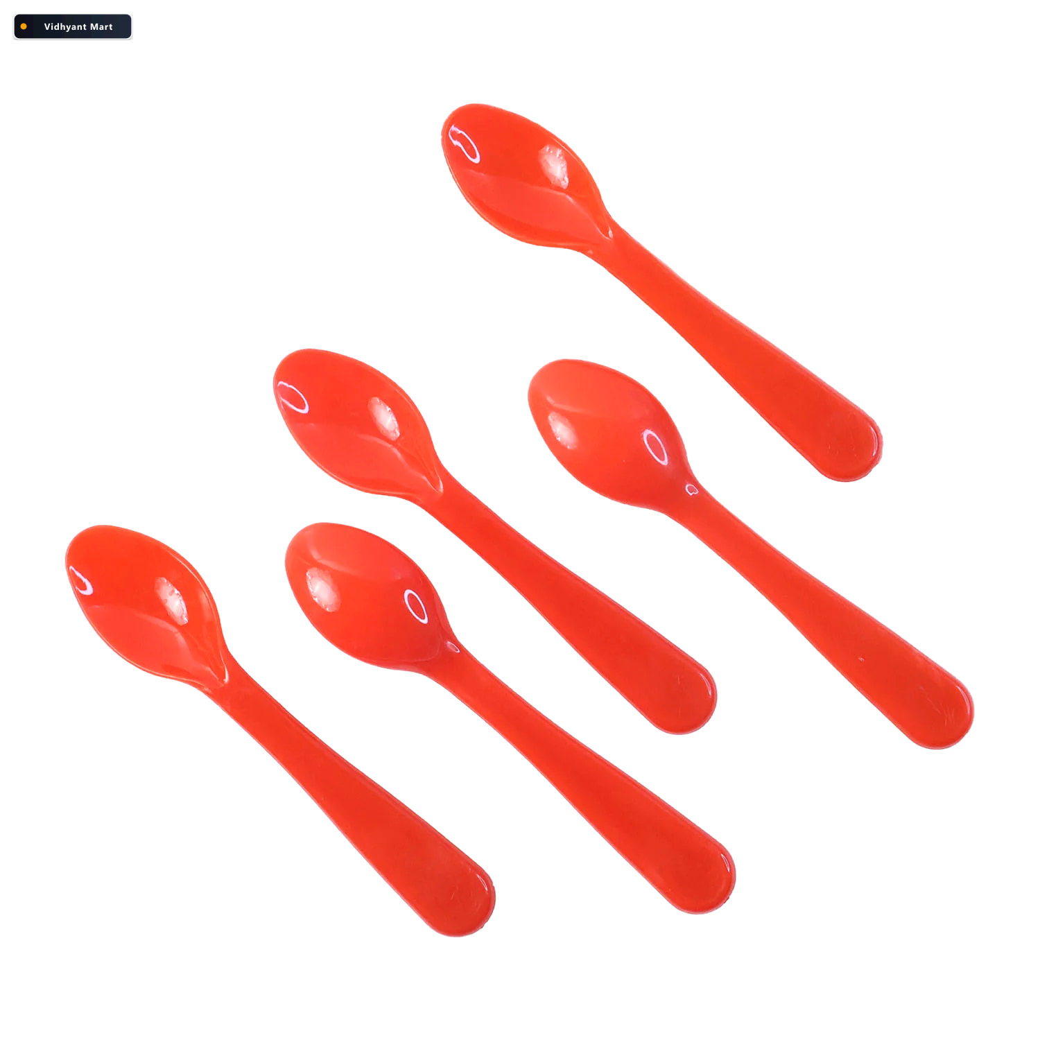 Vidhyant Mart Plastic Spoon Set 5 Pc Heat Resistant Abs Serve St 4