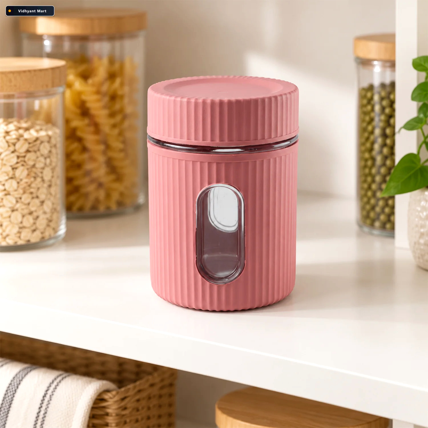 Vidhyant Mart Plastic Storage Container 750 Ml With Window And S 3