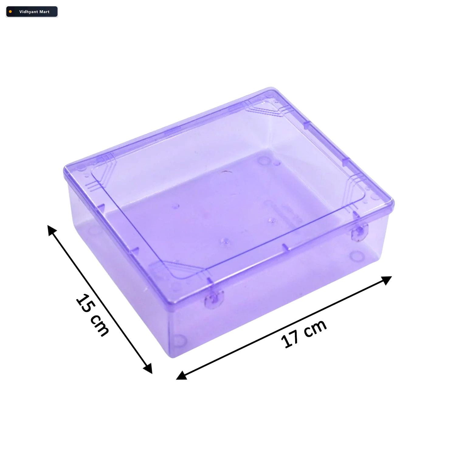 Vidhyant Mart Plastic Storage Container Clear Multipurpose Tidy 4