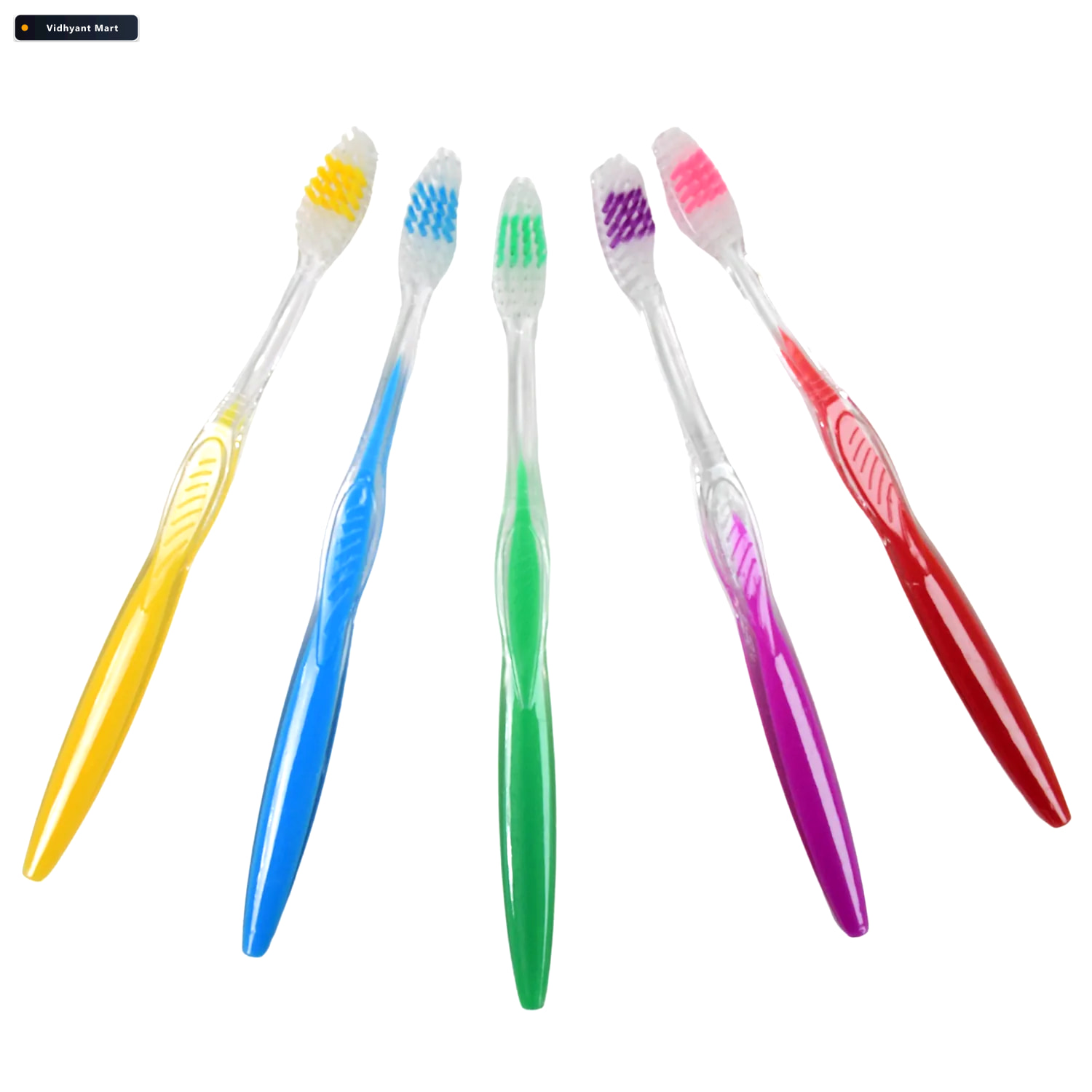 Vidhyant Mart Plastic Toothbrush Soft Bristles For All Ages Mint 4