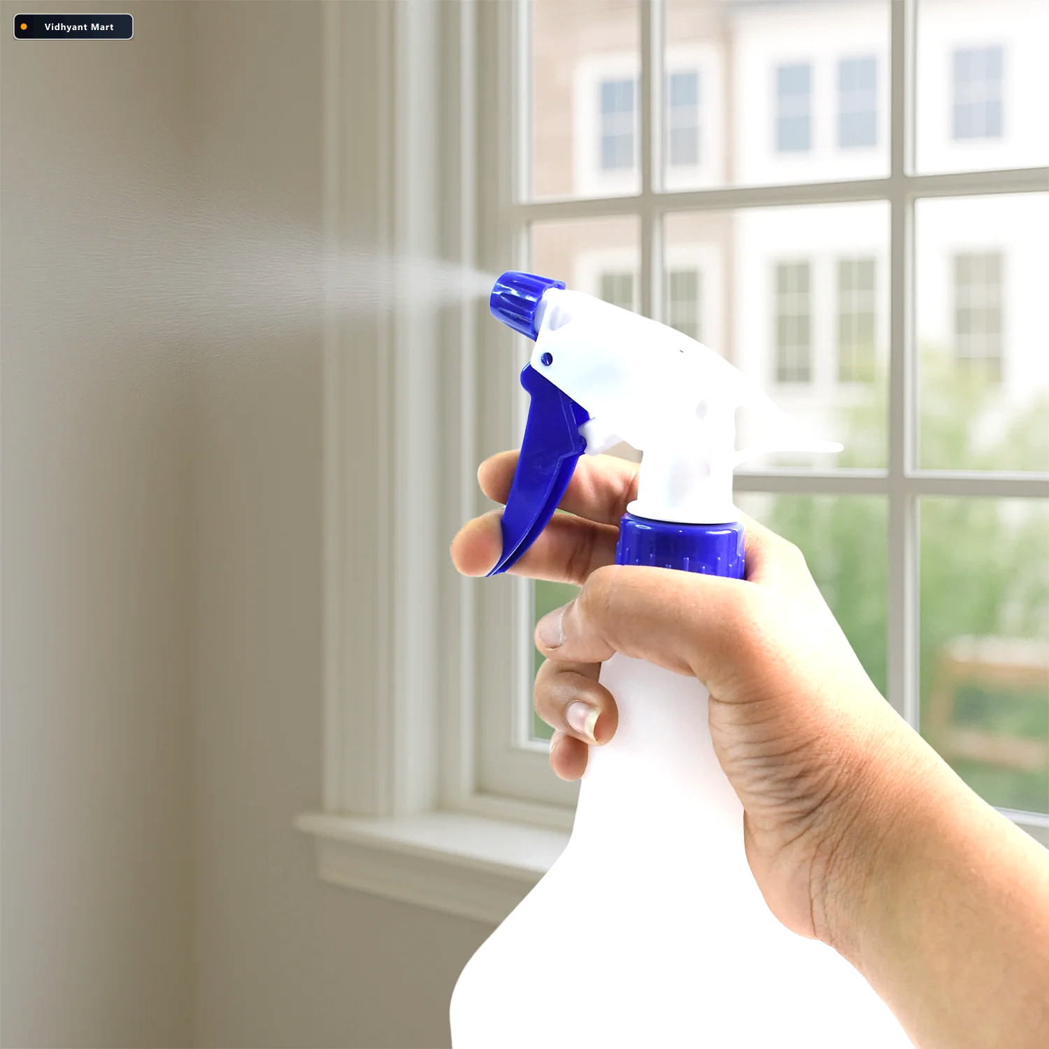 Vidhyant Mart Plastic Trigger Spray Bottle 1l Adjustable Mist St 2