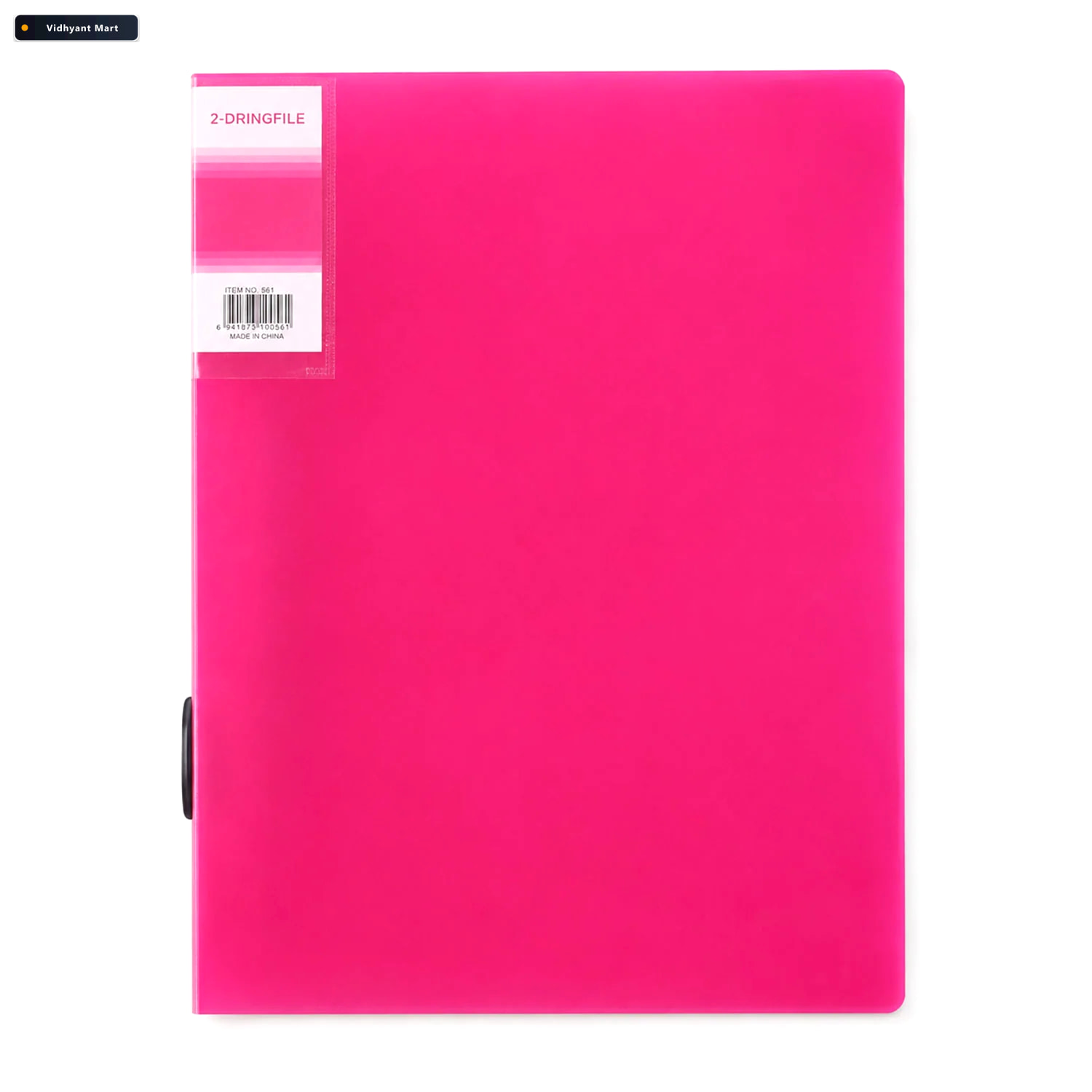 Vidhyant Mart Plastic Two Ring Binder File Folder With Inner Poc 4