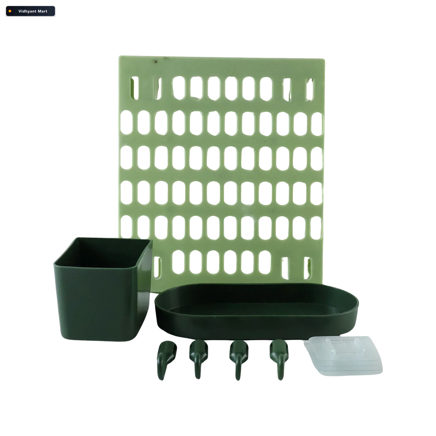 Vidhyant Mart Plastic Wall Mounted Pegboard Kitchen Organizer Wi 4