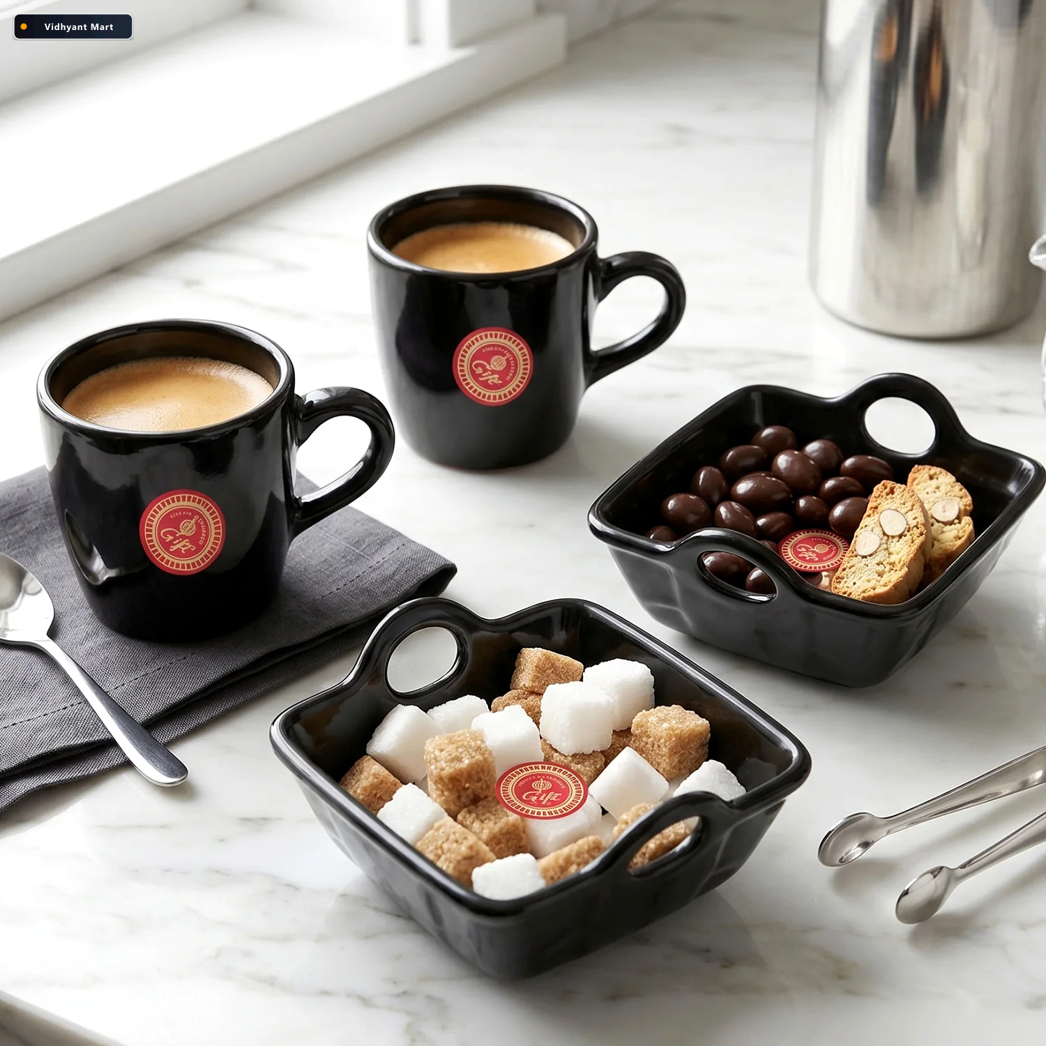Vidhyant Mart Play Station Ceramic Mug And Plastic Bowl Set 4 Pi 2