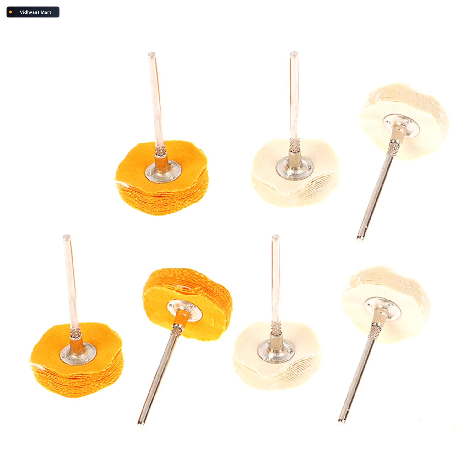 Vidhyant Mart Polishing Buffing Wheel Set 7 Pc For Metal Jewelry 4