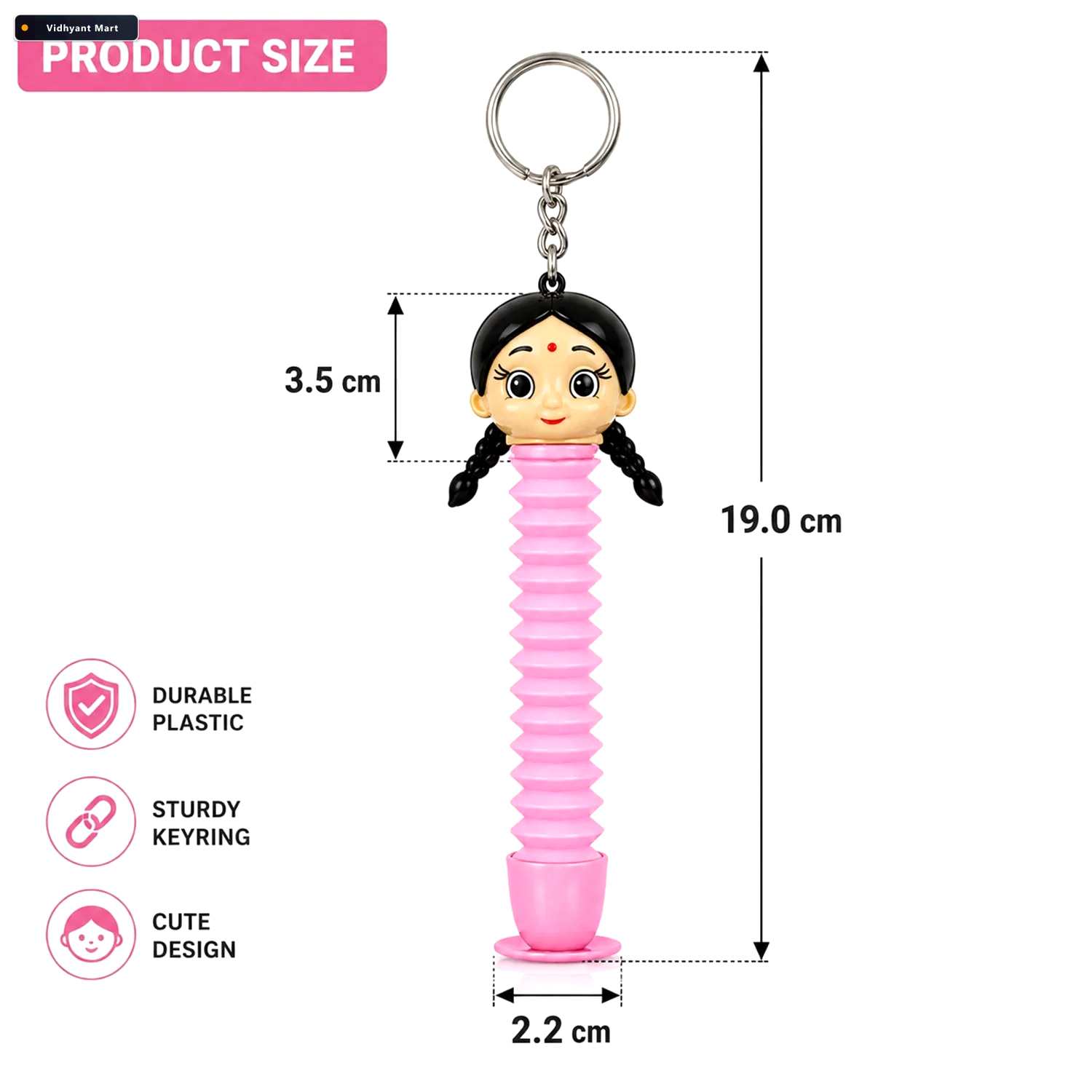 Vidhyant Mart Pop Tube Sensory Fidget Toy Stretch Twist Pop For 4