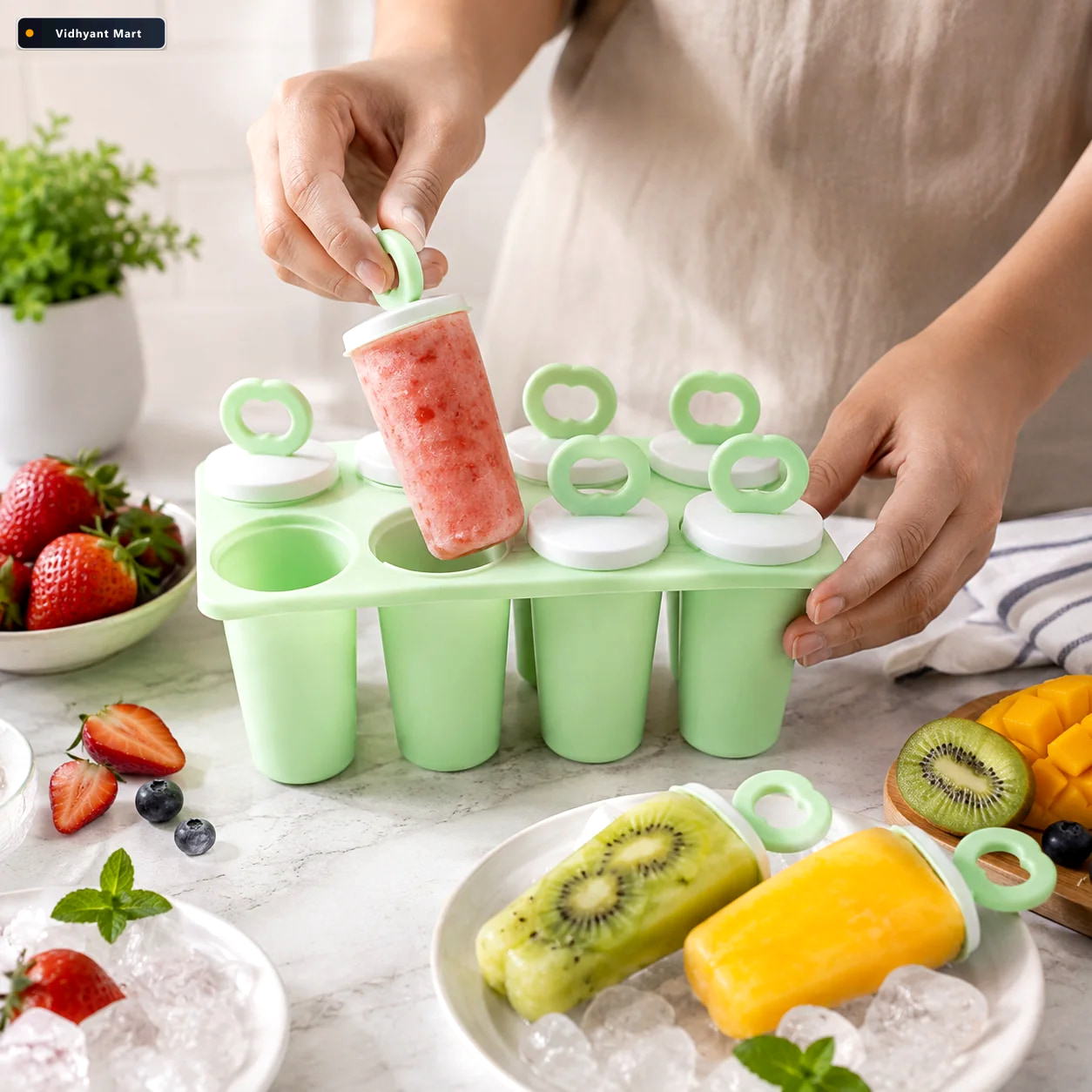 Vidhyant Mart Popsicle Maker Set Create Homemade Frozen Treats E 1