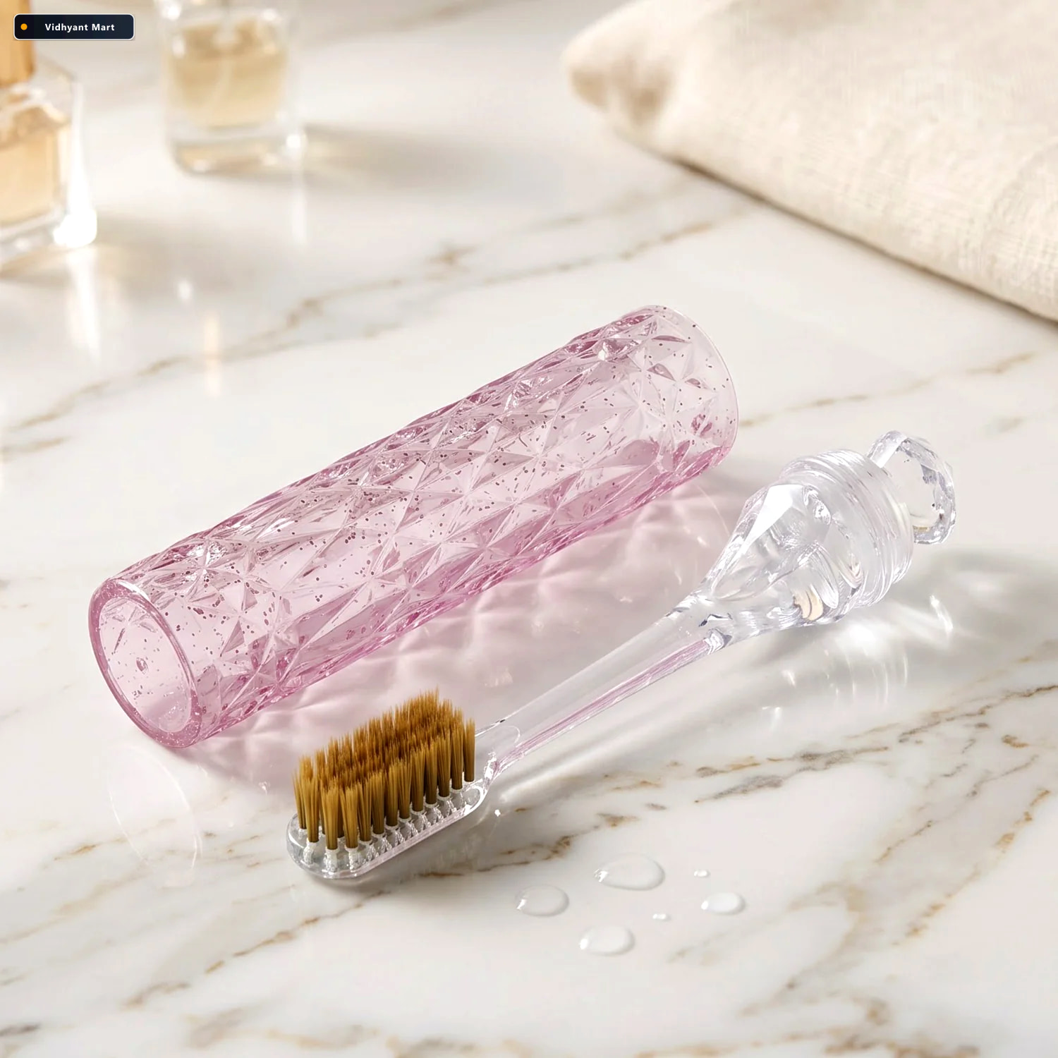 Vidhyant Mart Portable 2 In 1 Manual Toothbrush With Protective 2