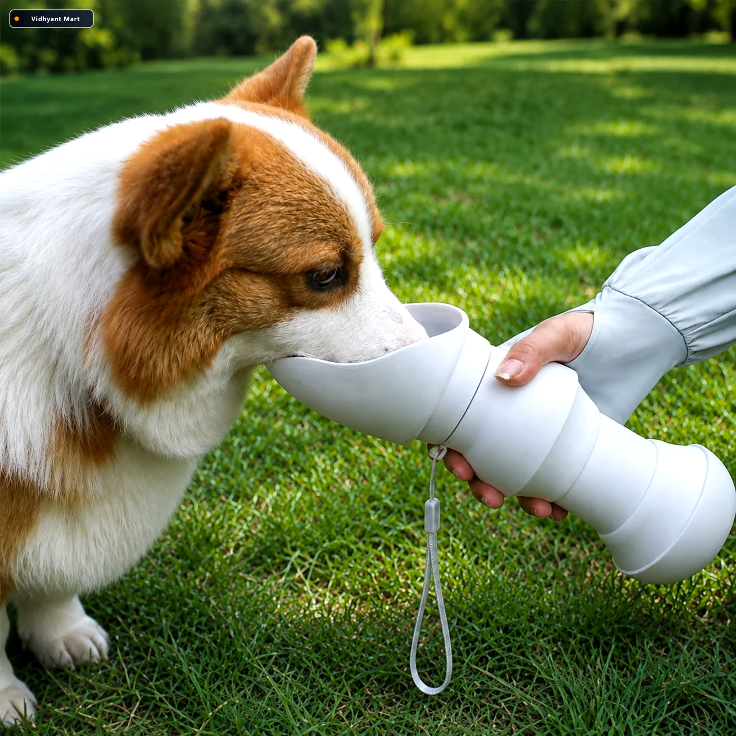 Vidhyant Mart Portable 2 In 1 Pet Feeding Bowl And Water Dispens 1