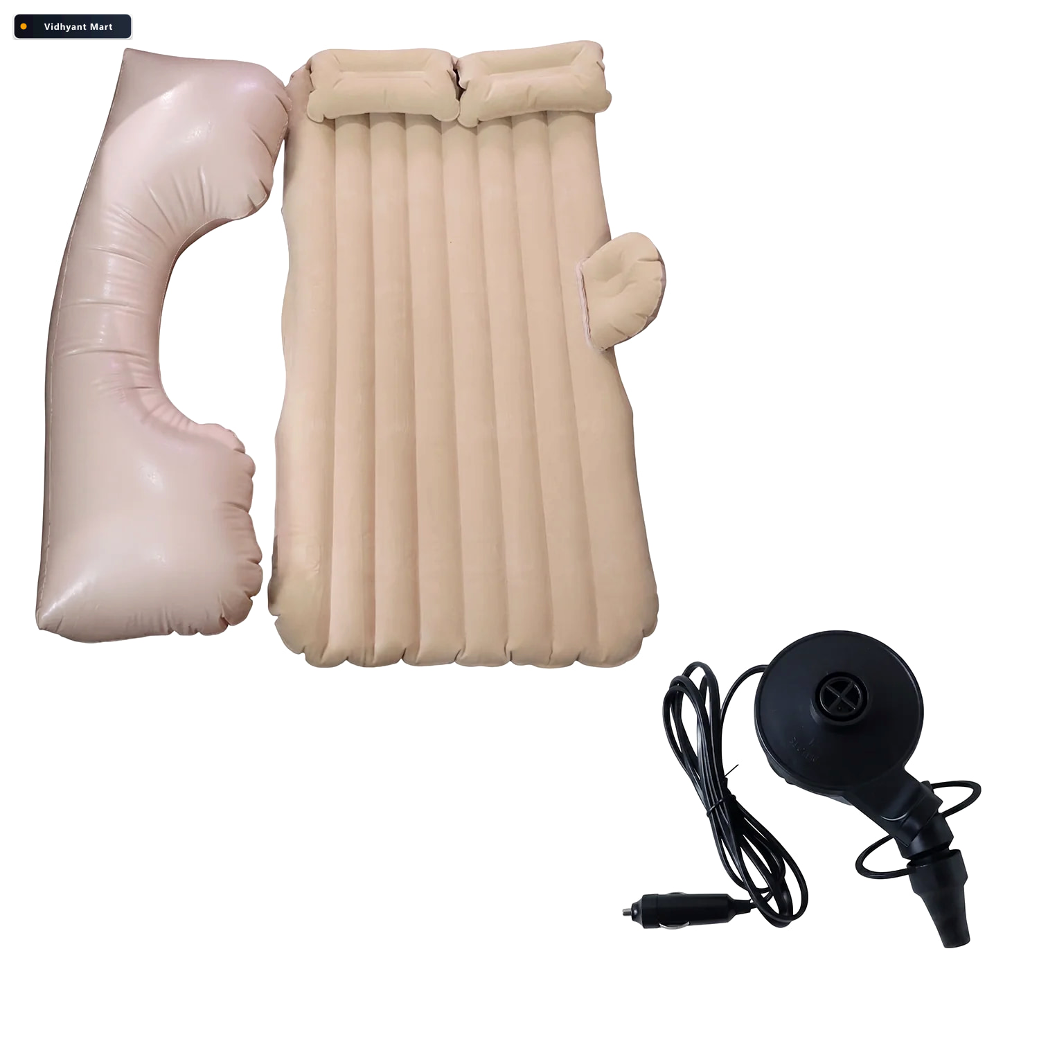 Vidhyant Mart Portable Car Air Mattress Foldable For Travel Camp 3