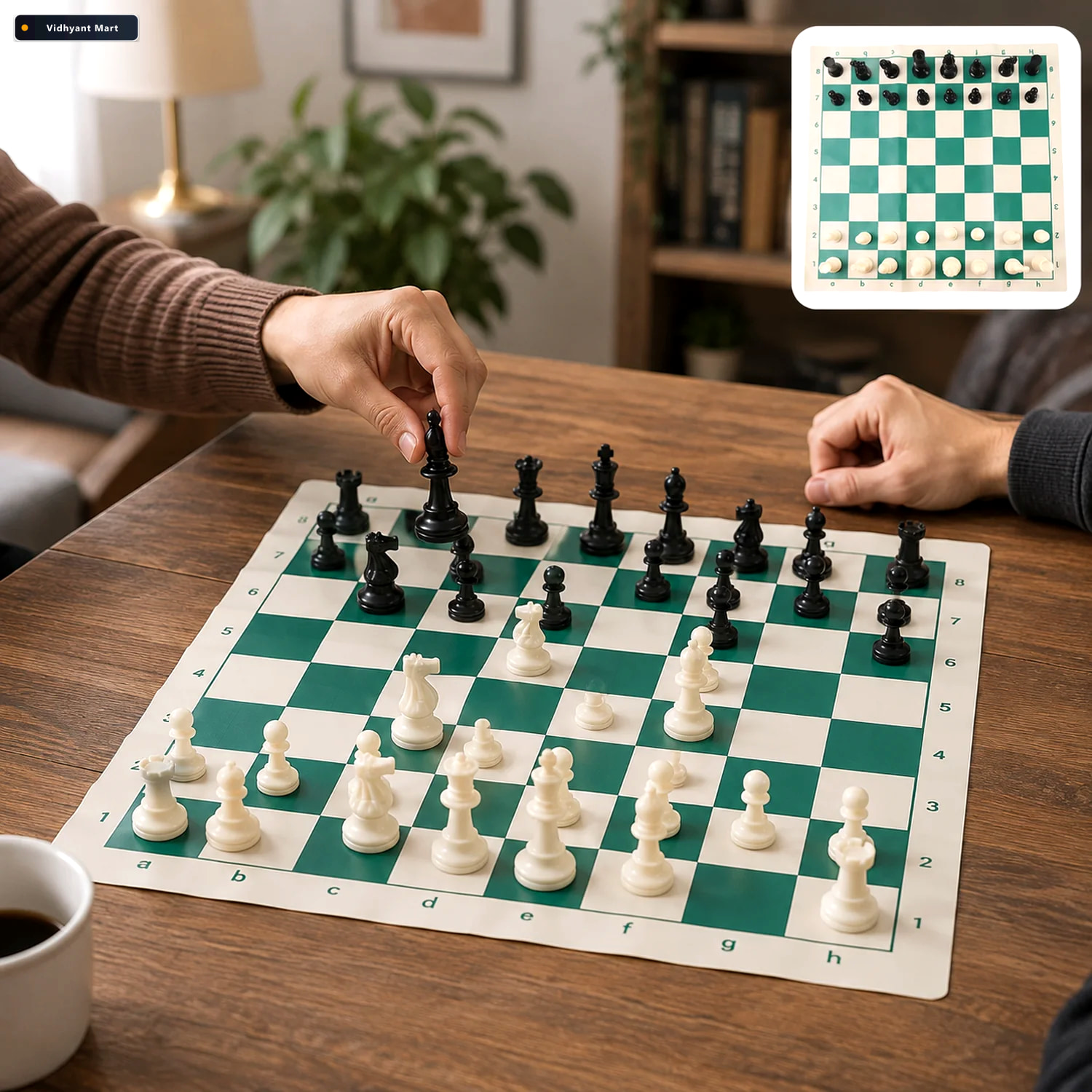Vidhyant Mart Portable Chess Set Big Foldable Travel Friendly Vi 1