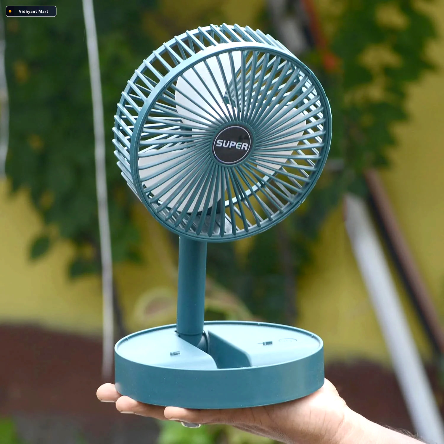 Vidhyant Mart Portable Desktop Fan Adjustable Silent Foldable Ve 2