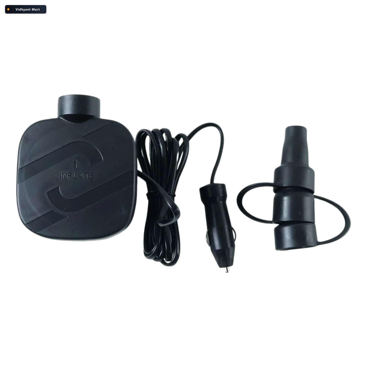 Vidhyant Mart Portable Electric Air Pump Compact Inflator With C 3