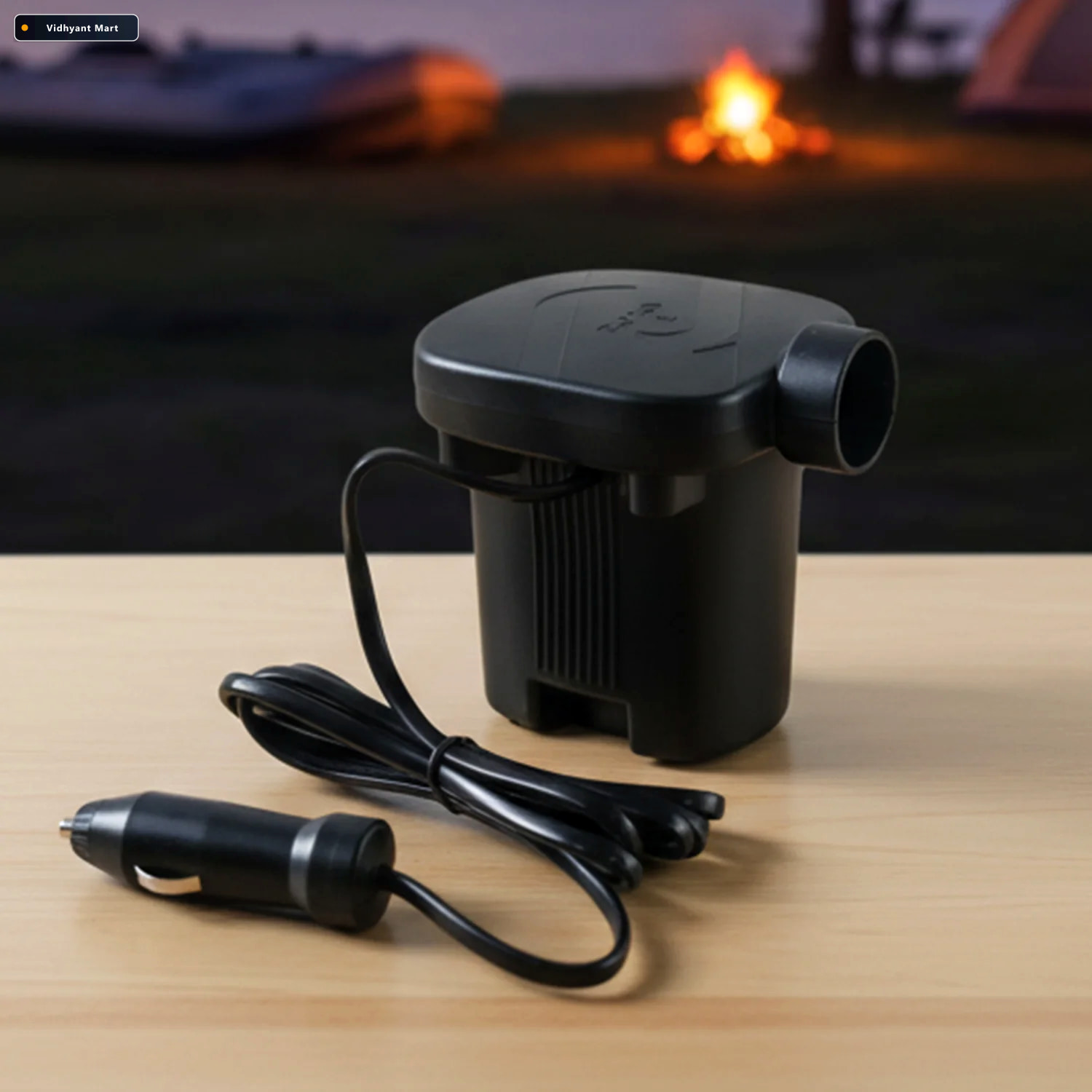 Vidhyant Mart Portable Electric Air Pump Compact Inflator With C 4