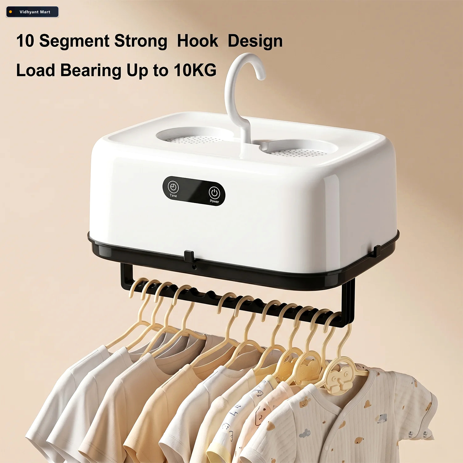Vidhyant Mart Portable Electric Clothes Dryer Compact Foldable F 2