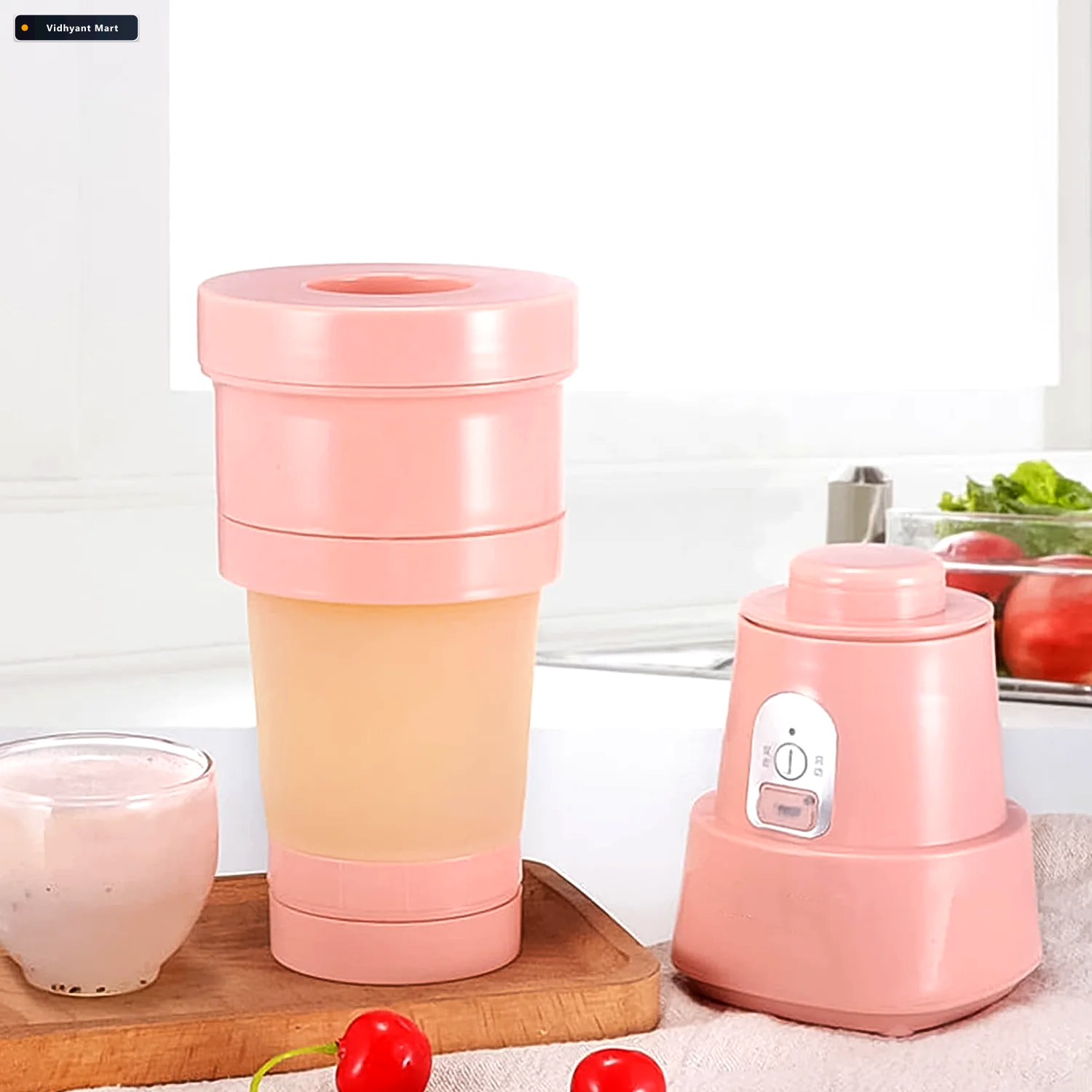 Vidhyant Mart Portable Electric Juicer 6 Blades 500ml Blender Ch 2