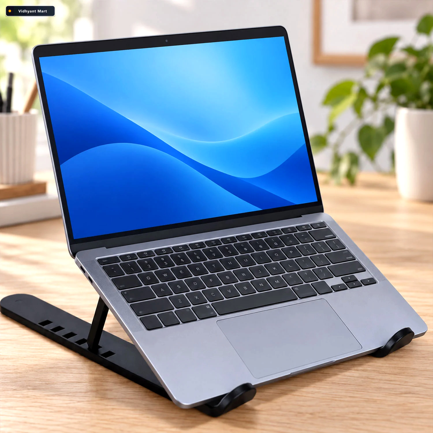 Vidhyant Mart Portable Foldable Laptop Stand With Adjustable Hei 3