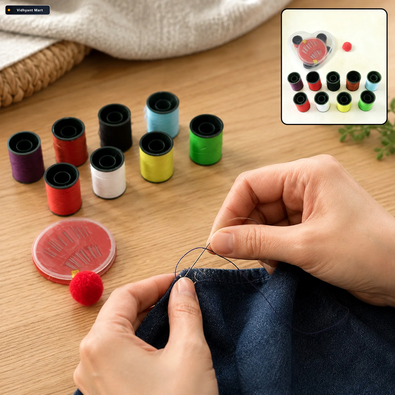 Vidhyant Mart Portable Sewing Kit Compact Ideal For Quick Repair 1