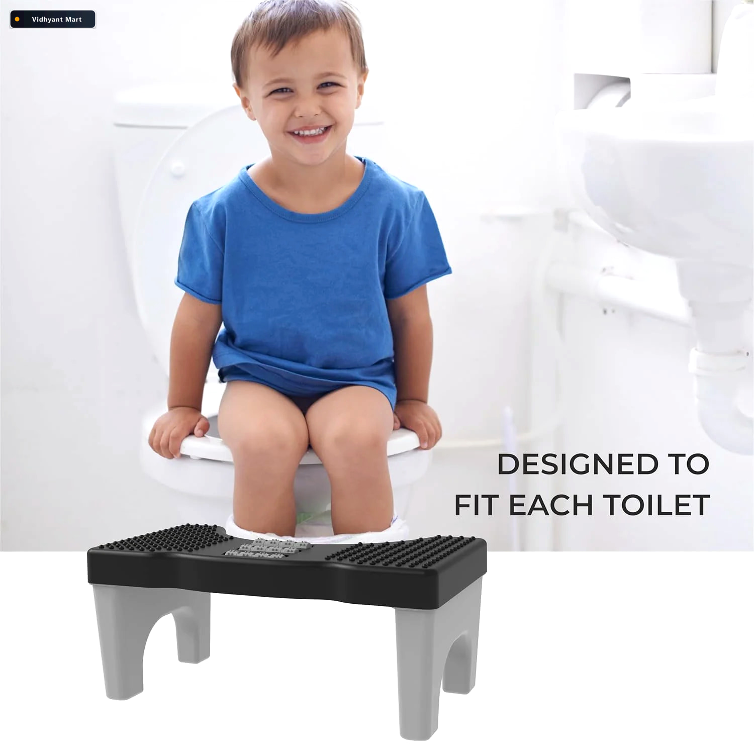 Vidhyant Mart Portable Toilet Potty Stool Ergonomic Foot Rest Fo 3