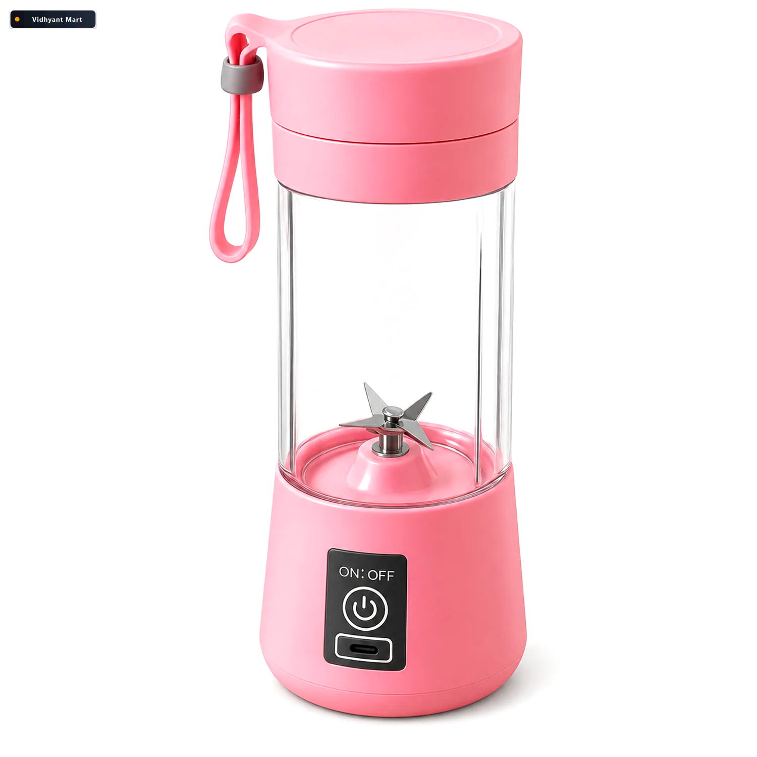 Vidhyant Mart Portable Usb Electric Juicer 6 Blade Blender Shake 4