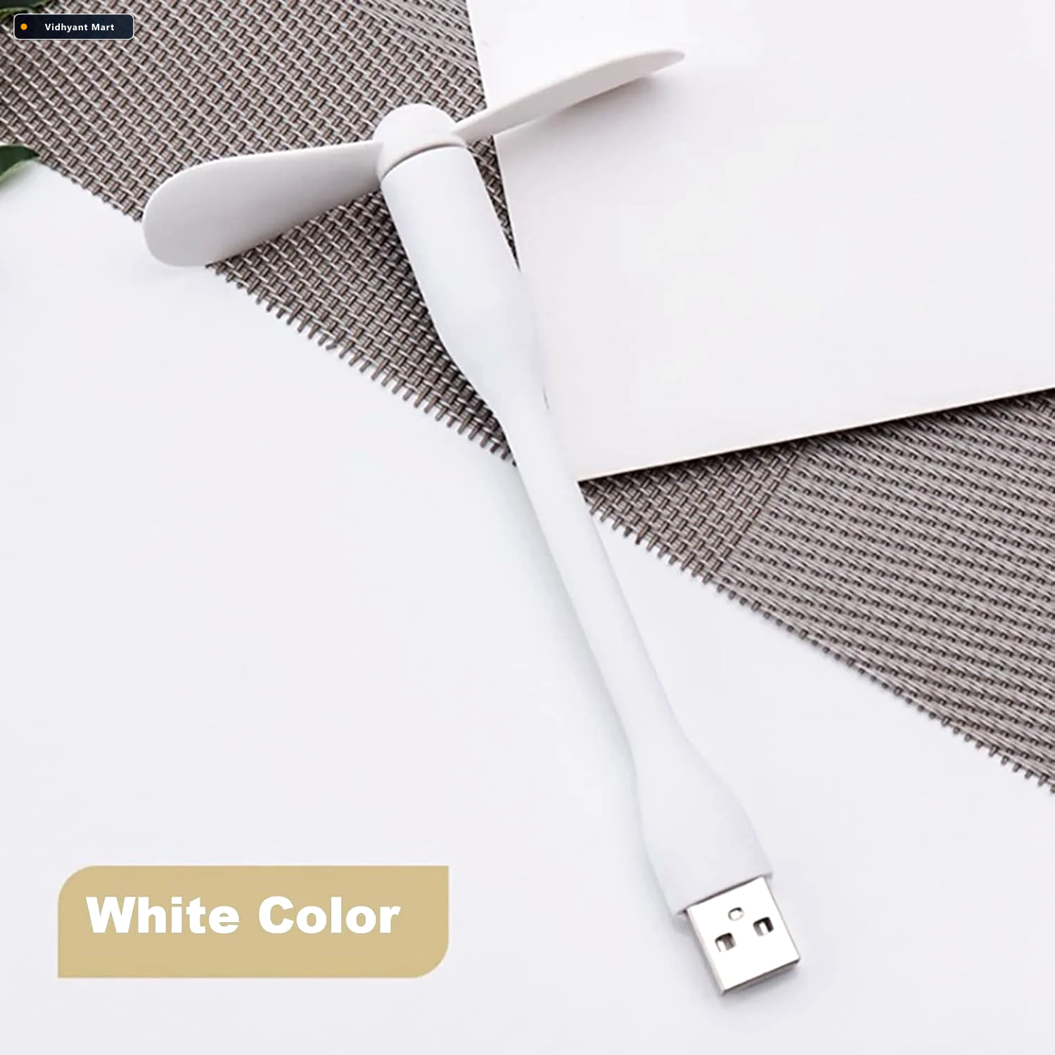 Vidhyant Mart Portable Usb Fan Light 3 Port Hub Combo For Laptop 2