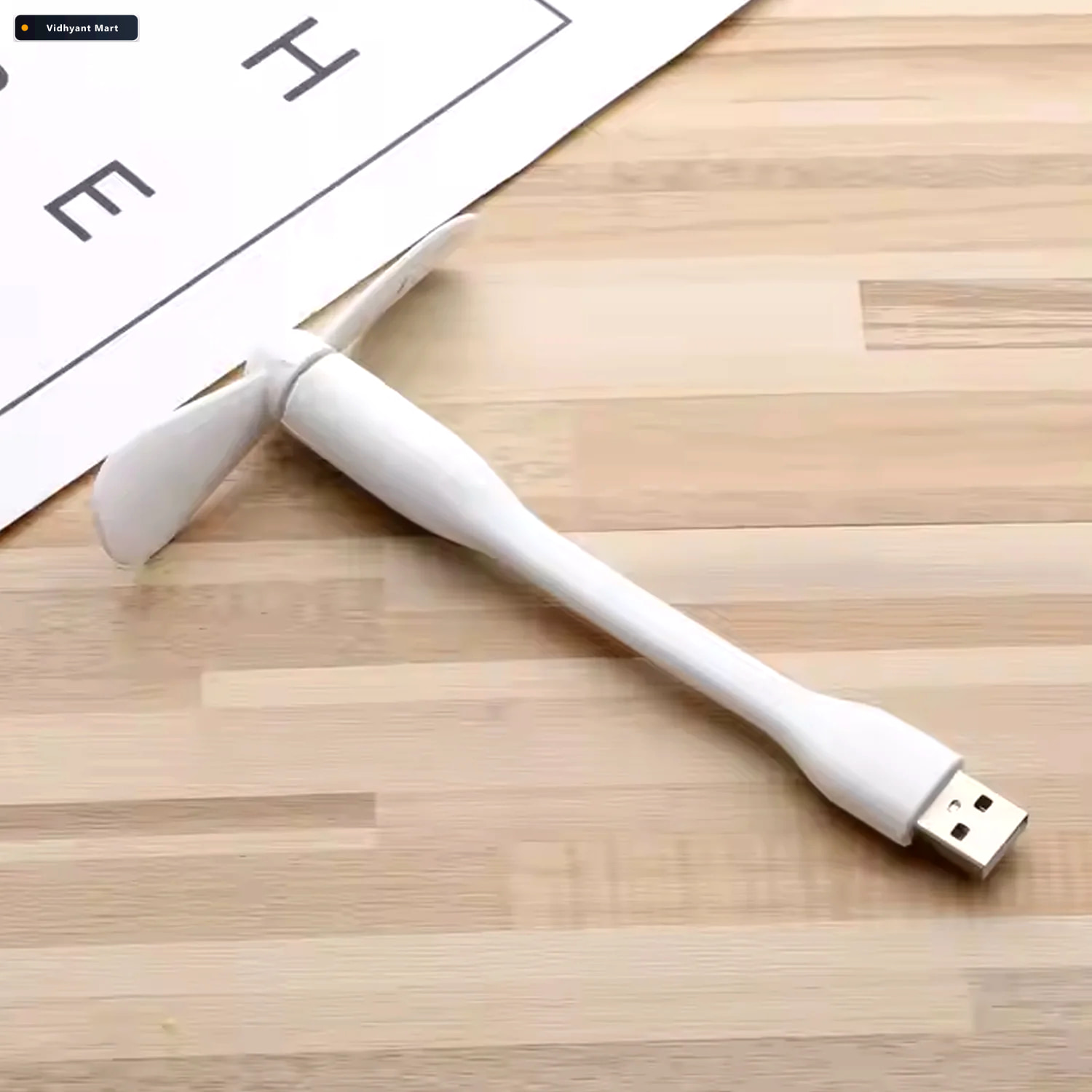 Vidhyant Mart Portable Usb Fan Set Mini Fan Led Light Cable Indo 2