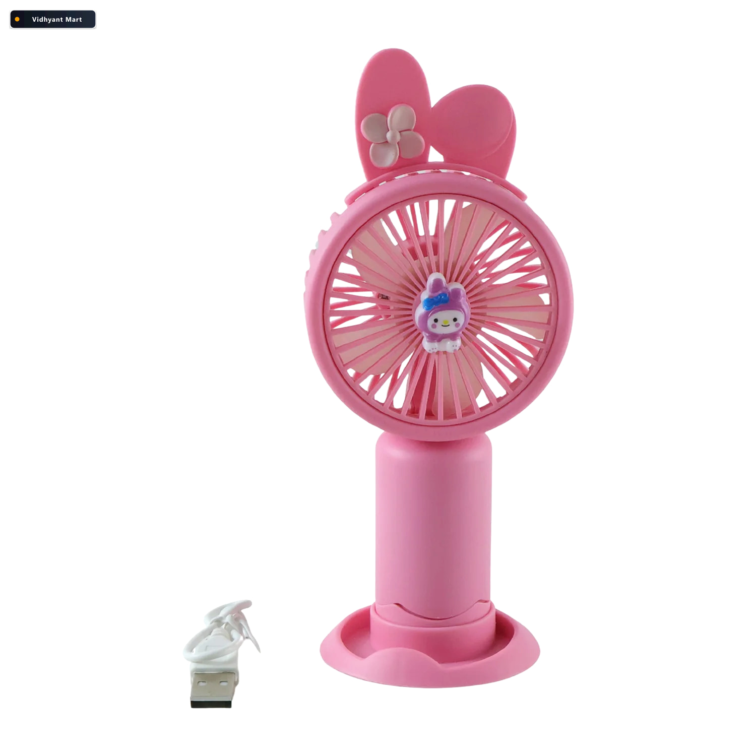 Vidhyant Mart Portable Usb Rechargeable Mini Handheld Fan With D 4