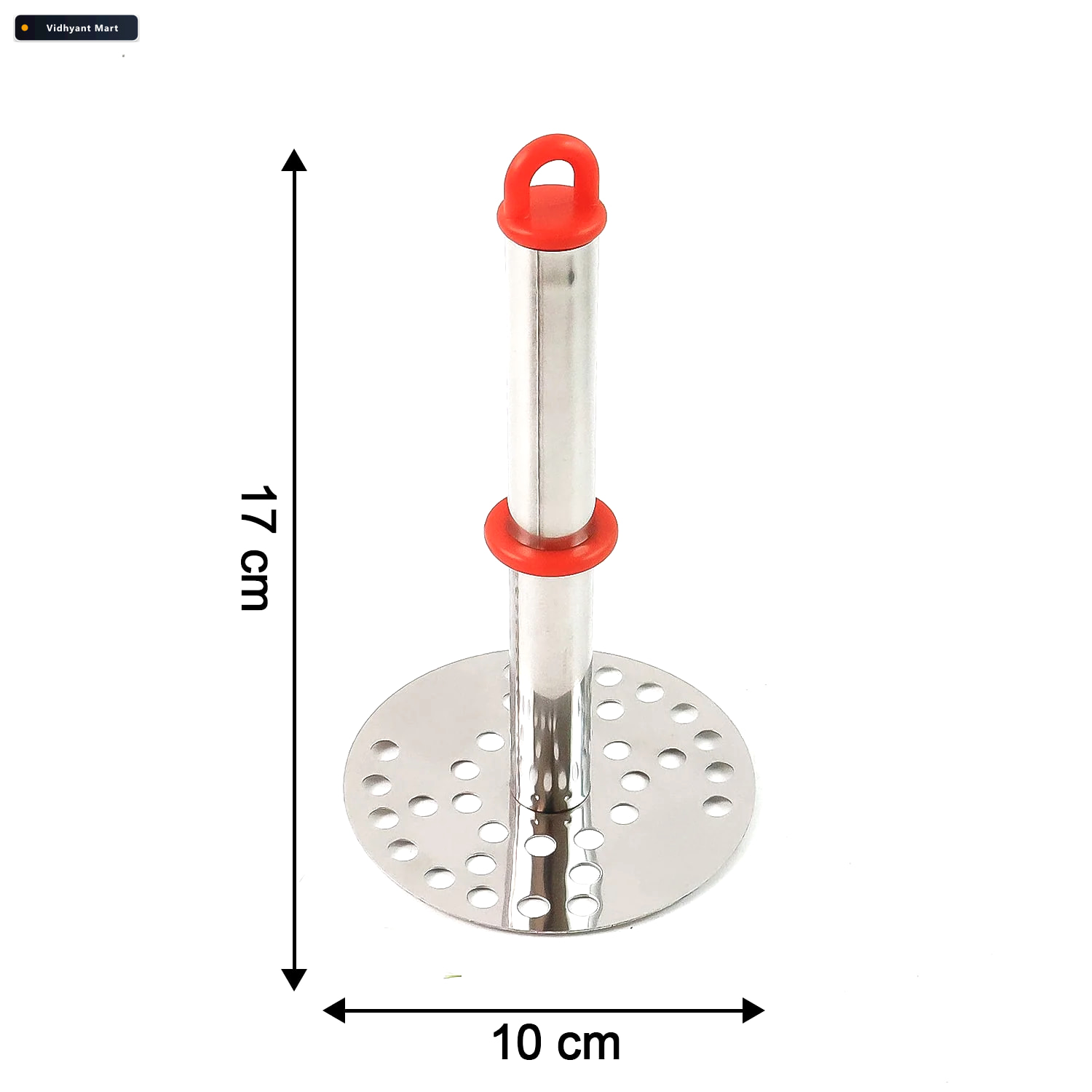 Vidhyant Mart Potato Masher Stainless Steel With Ergonomic Handl 3