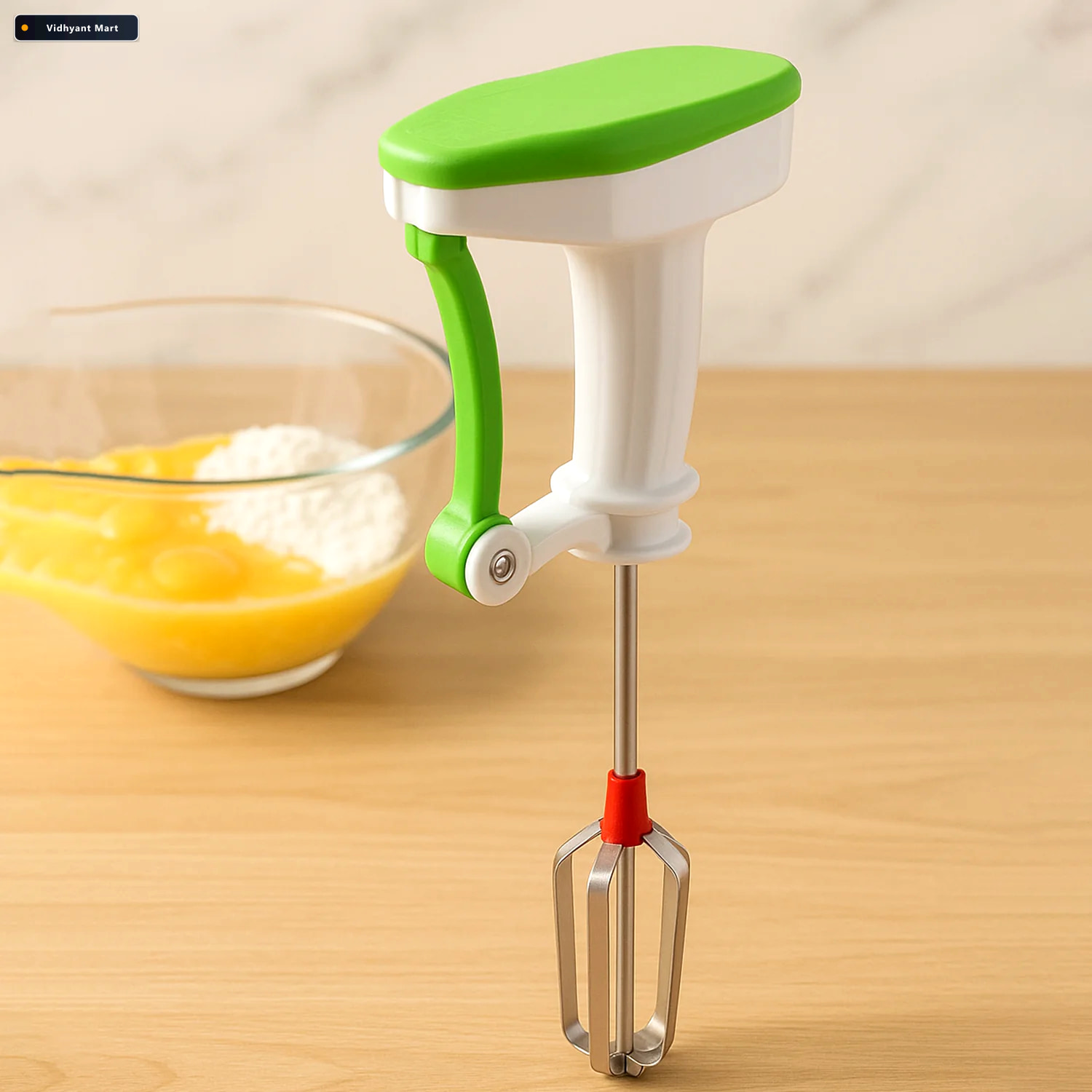 Vidhyant Mart Power Free Hand Blender Stainless Steel Whisk Dabs 1