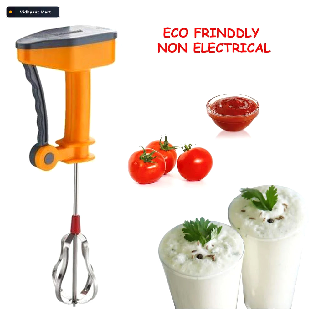 Vidhyant Mart Power Free Hand Blender Stainless Steel Whisk Dabs 2