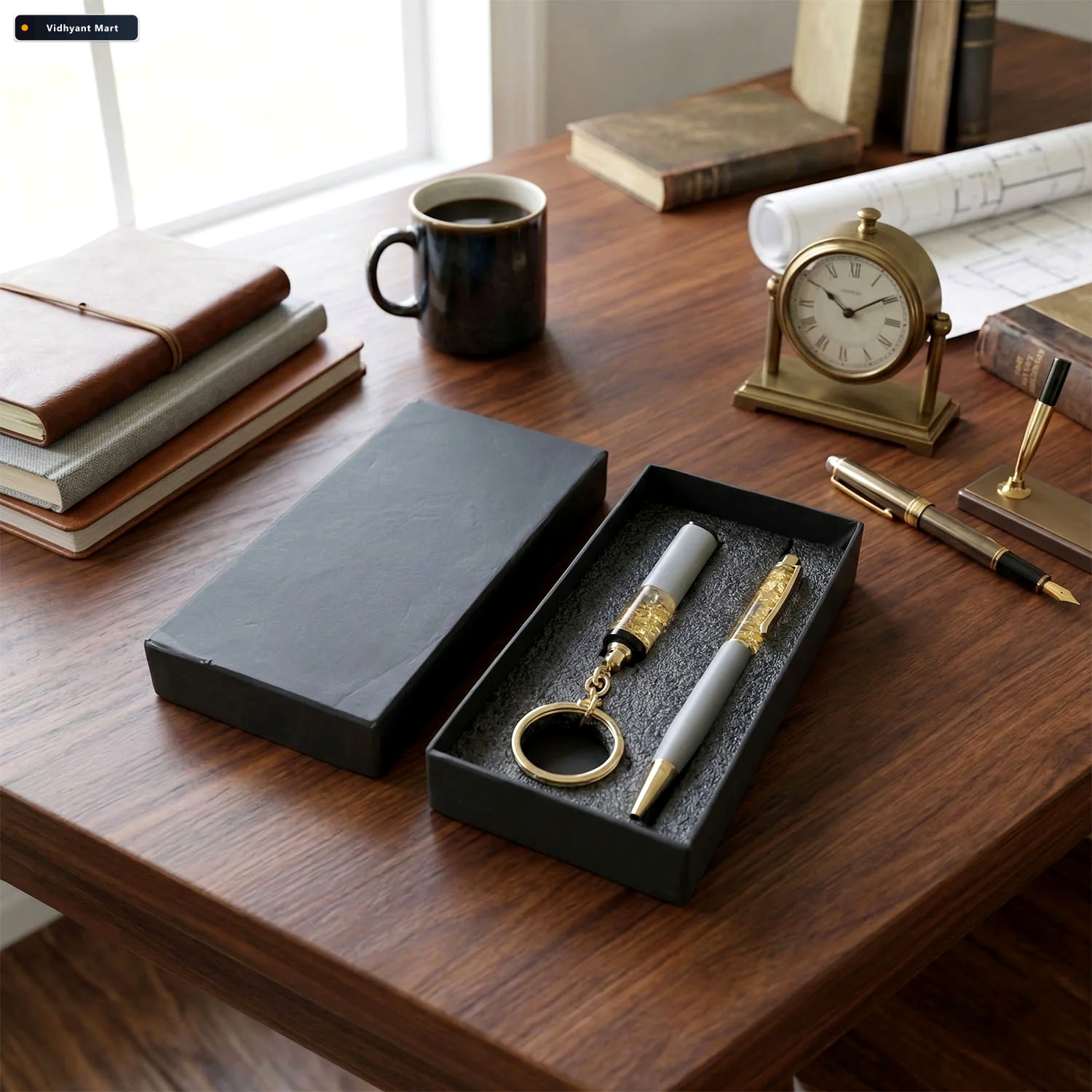 Vidhyant Mart Premium 2 In 1 Keychain And Pen Stylish Office Gif 2