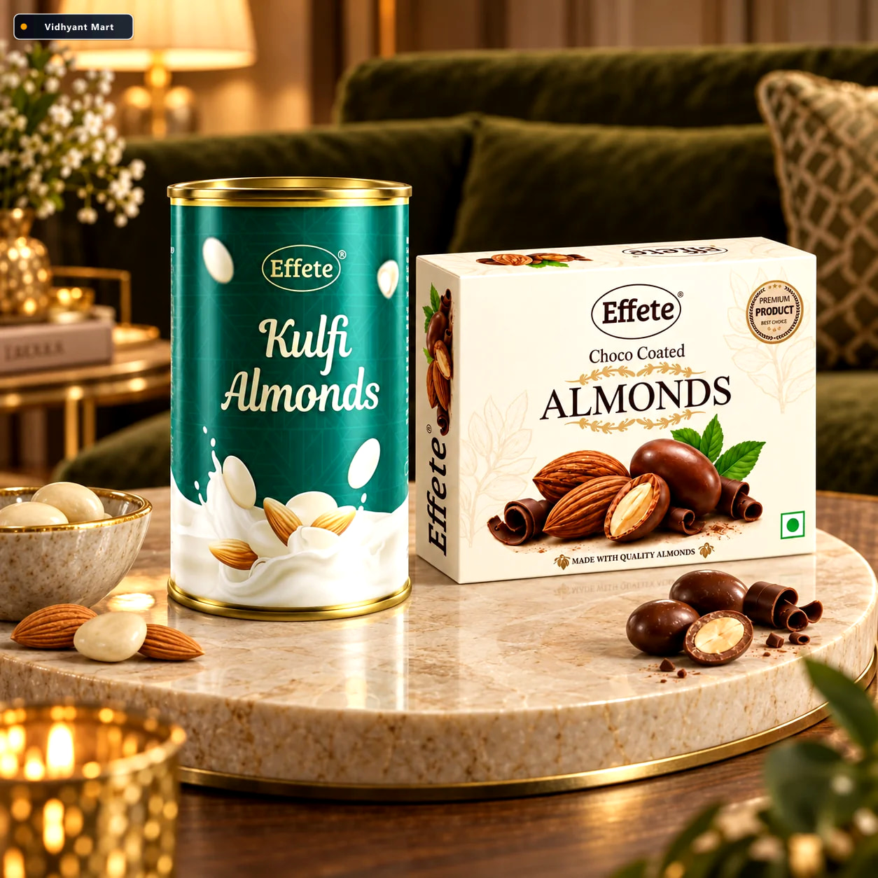 Vidhyant Mart Premium Almond Delight Duo Kulfi Almonds Choco Alm 2