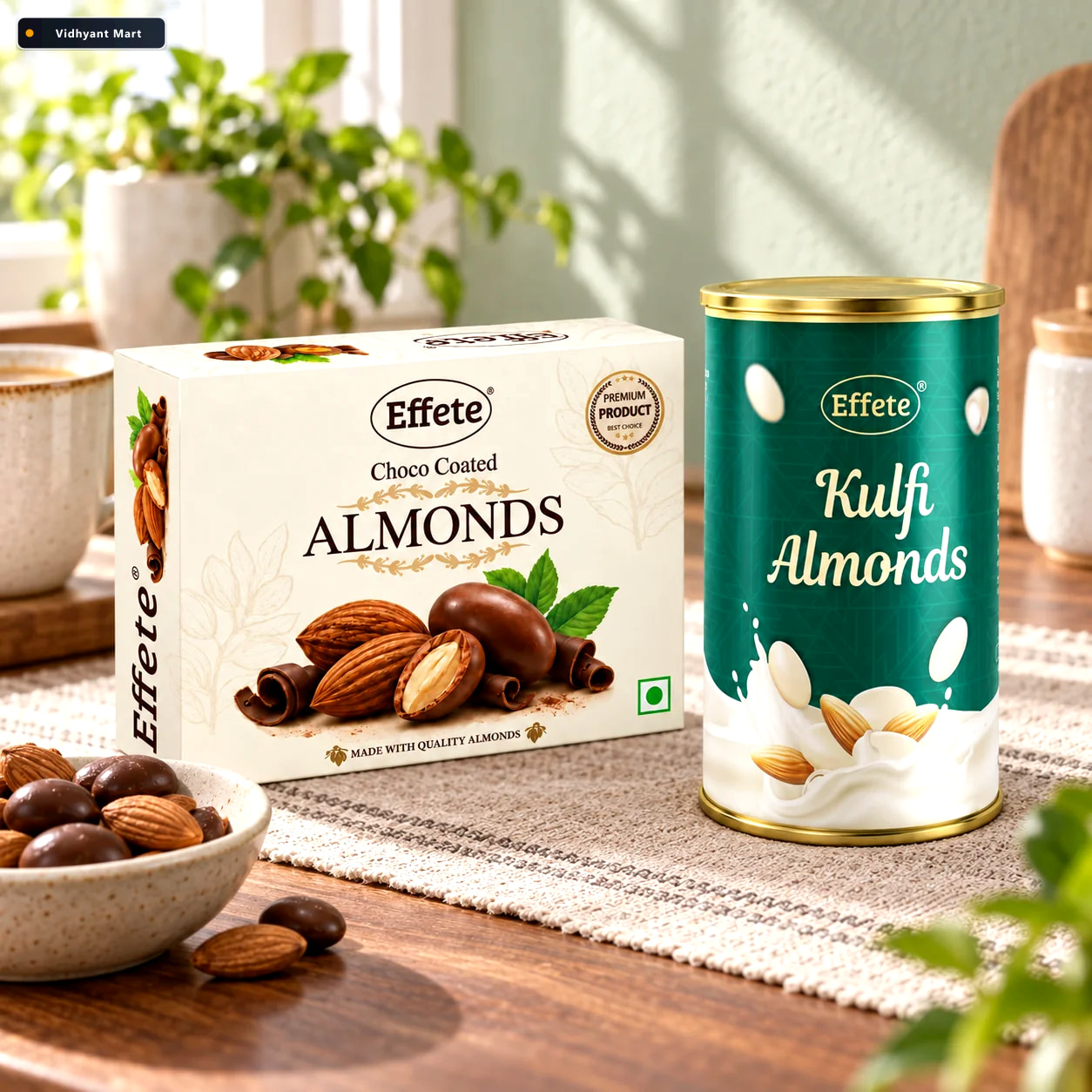 Vidhyant Mart Premium Almond Delight Duo Kulfi Almonds Choco Alm 4