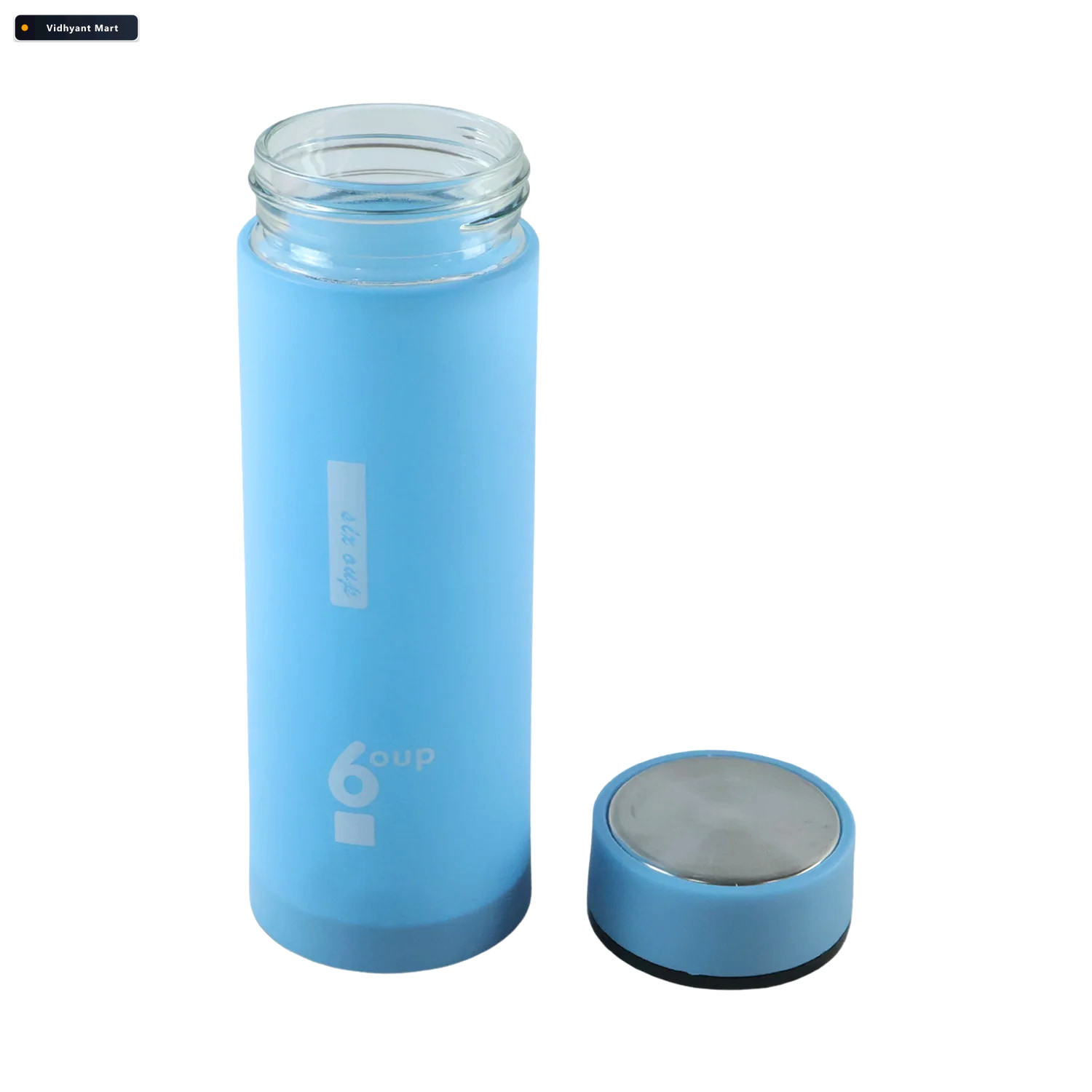 Vidhyant Mart Premium Glass Drinking Water Bottle With Protectiv 4