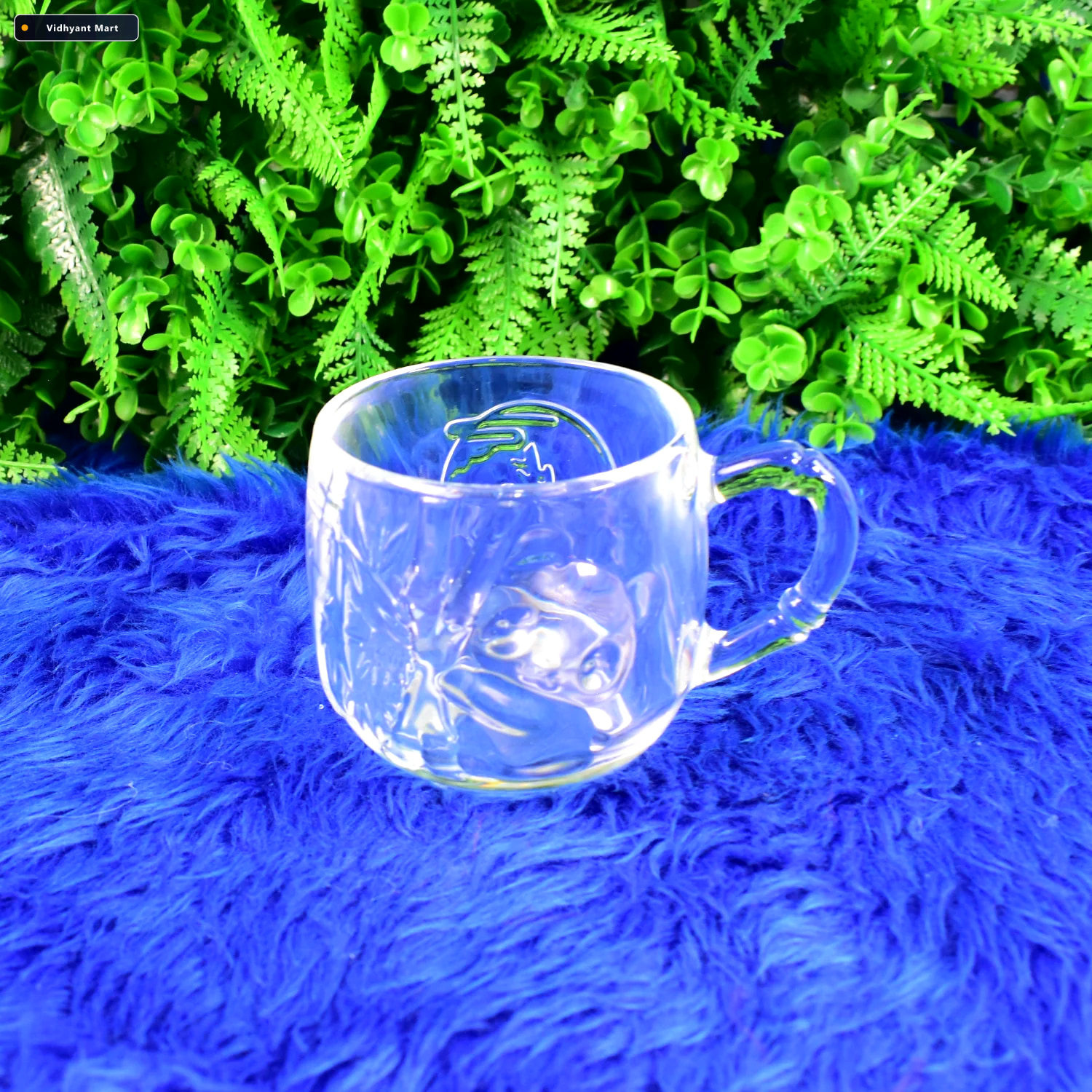 Vidhyant Mart Premium Glass Drinkware Cup Mugs Set 4 Pc Set 3
