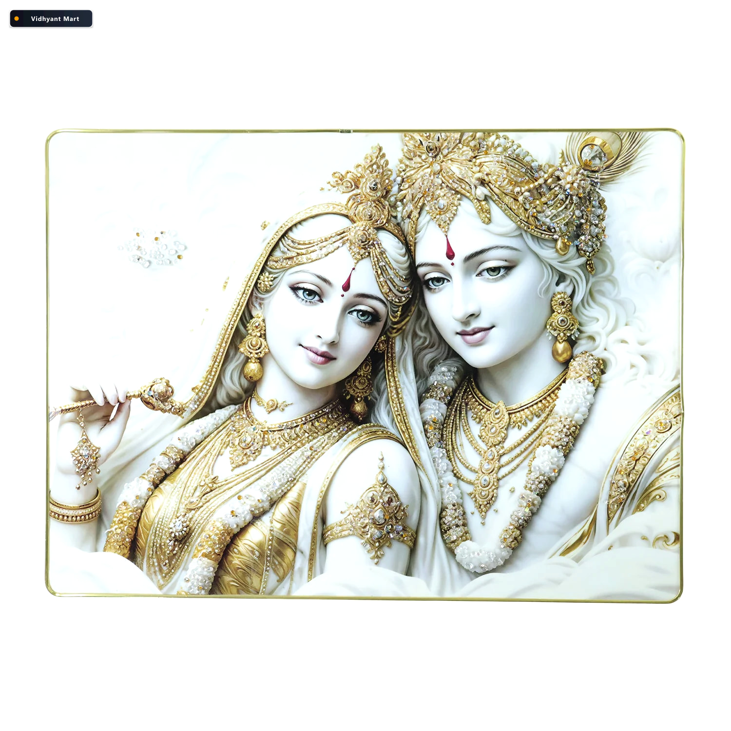 Vidhyant Mart Premium Radha Krishna Wall Art Elegant Spiritual H 3
