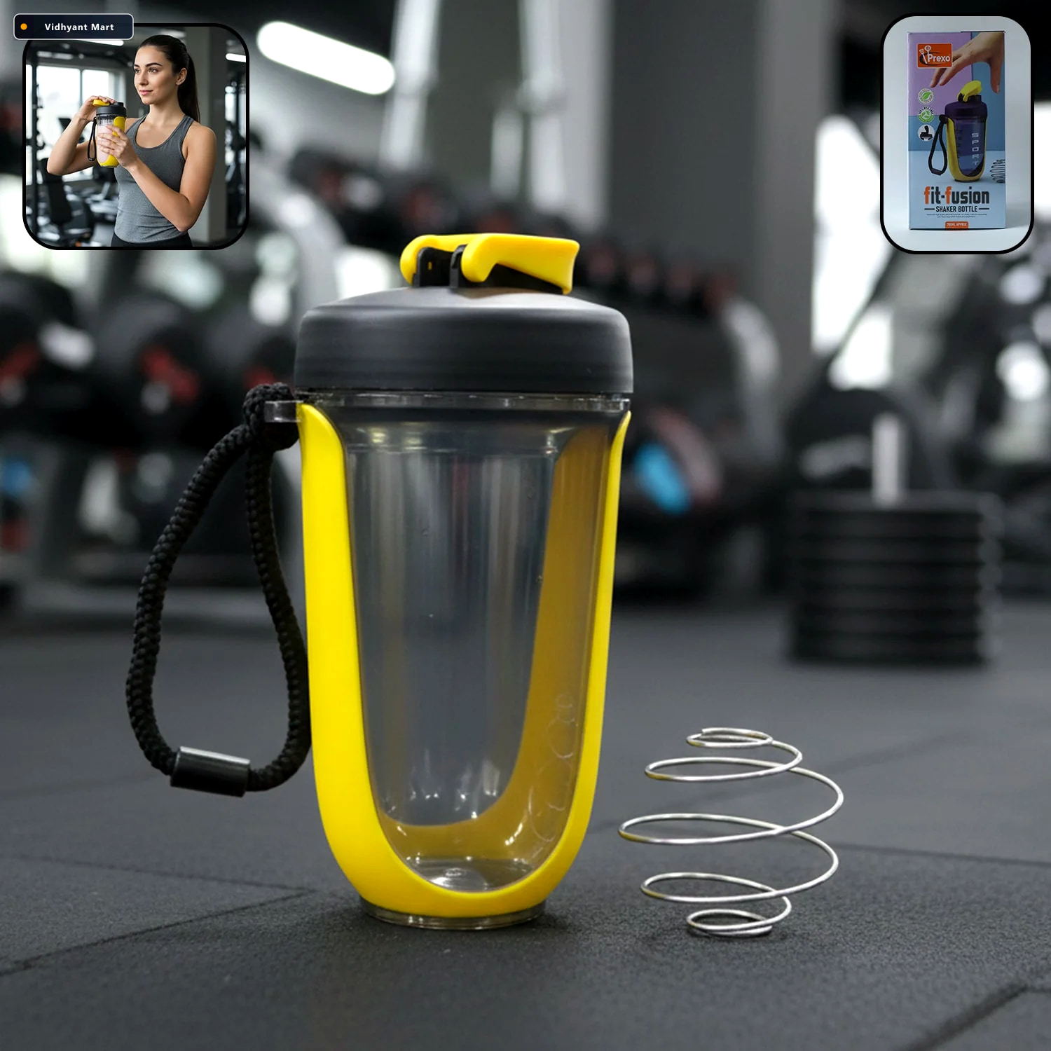 Vidhyant Mart Prexo Fit Fusion Shaker Bottle Leak Proof 700ml Fo 1