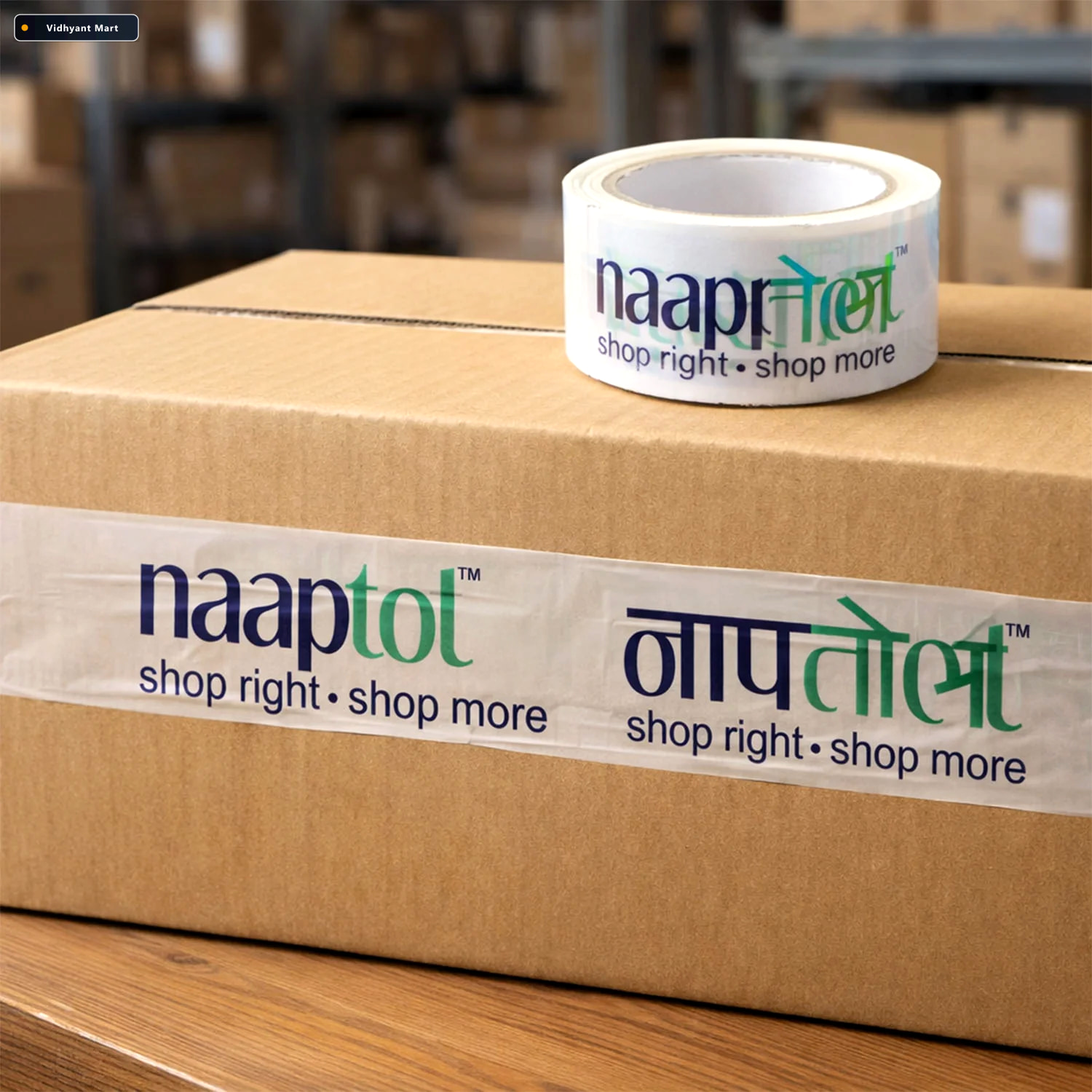 Vidhyant Mart Printed Packaging Tape Heavy Duty Sealing For E Co 4