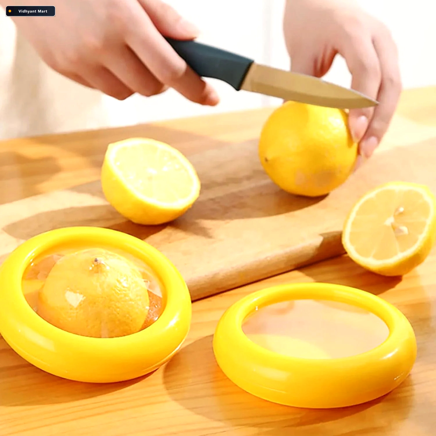 Vidhyant Mart Produce Saver Container Yellow Food Storage Tidy T 2