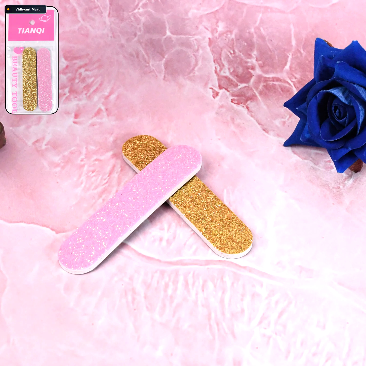 Vidhyant Mart Professional Nail File Double Sided 2 Pc Set 9 Cm 1