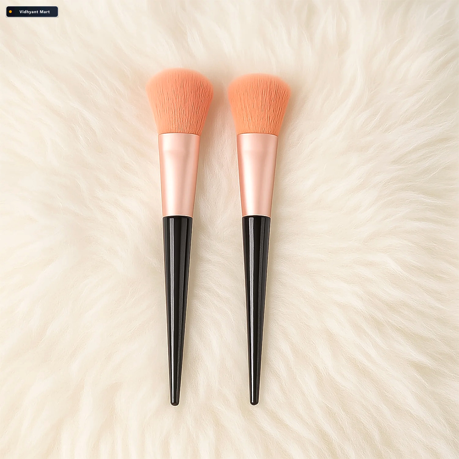 Vidhyant Mart Professional Soft Makeup Brush Set 7 Pc With Trave 2