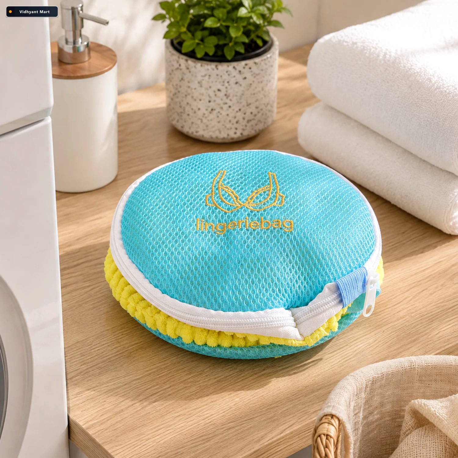 Vidhyant Mart Protective Mesh Underwear Laundry Wash Bag With Zi 2